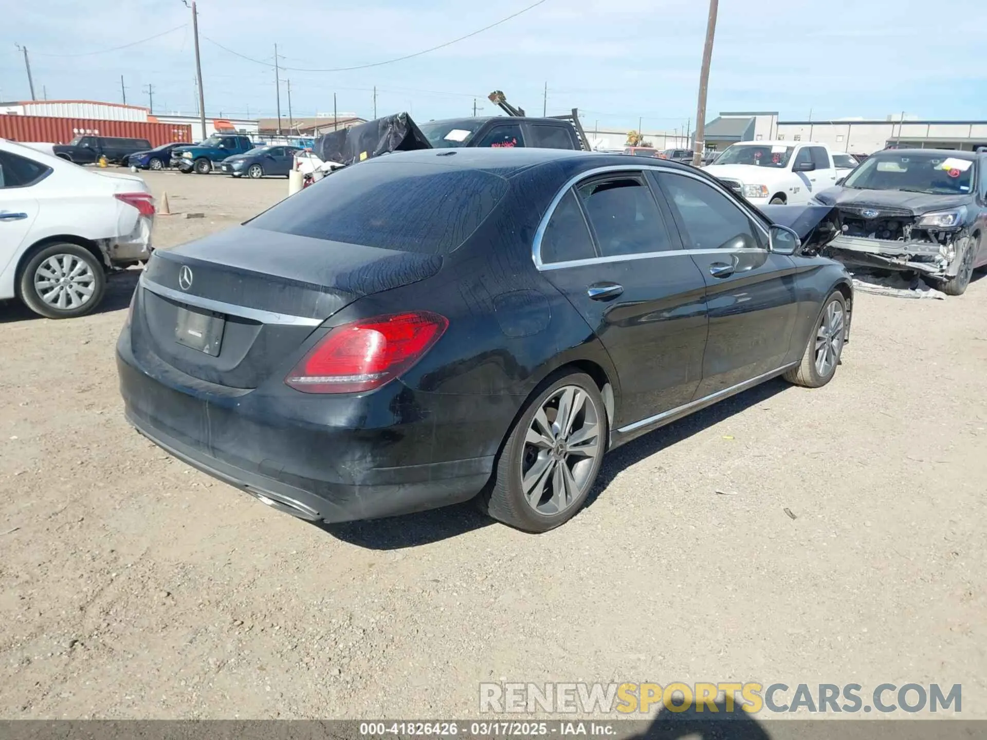 4 fotografías del automóvil dañado 55SWF8DB9KU300688 MERCEDES-BENZ C 300 2019
