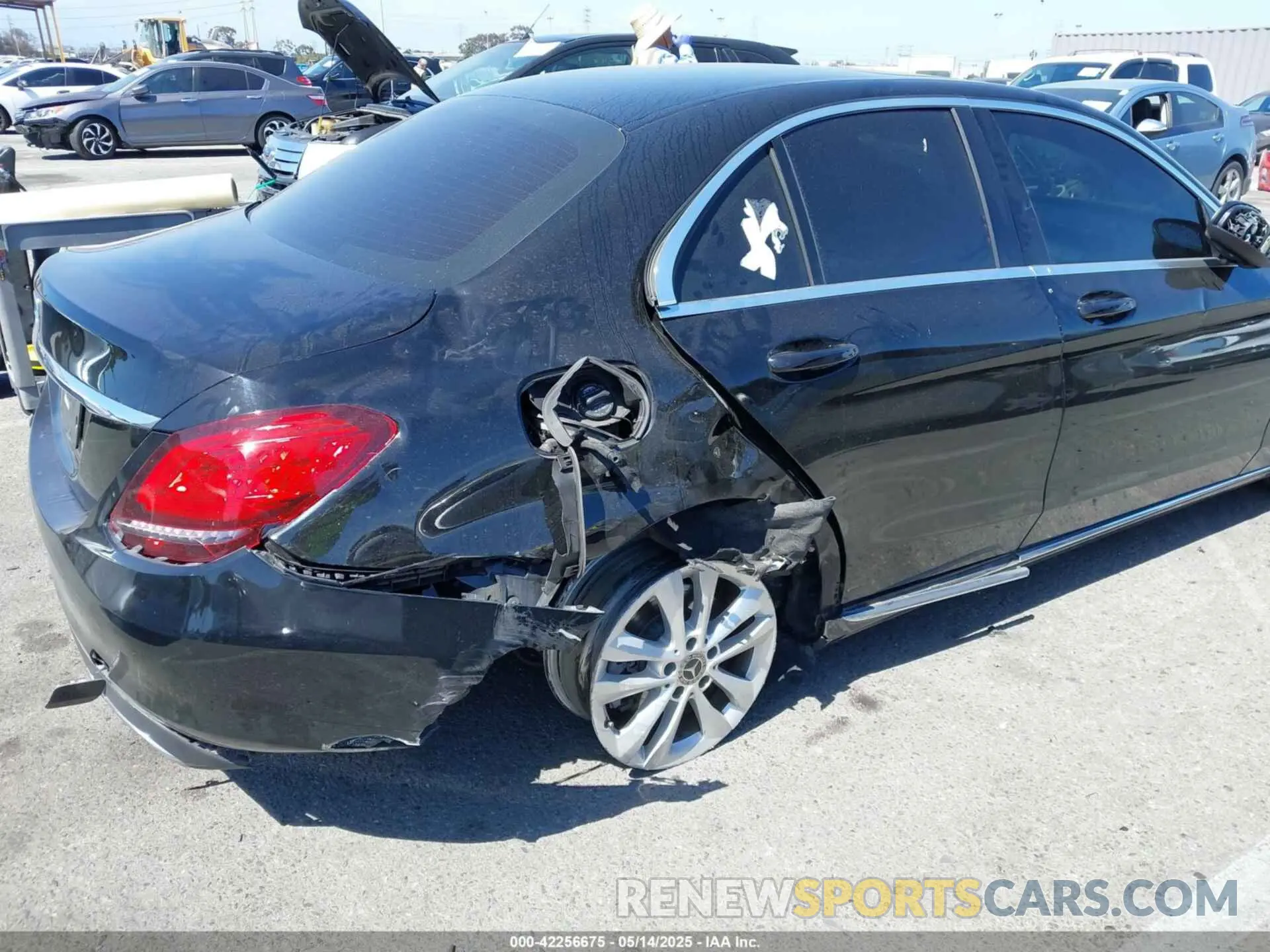 6 fotografías del automóvil dañado 55SWF8DBXKU308962 MERCEDES-BENZ C 300 2019