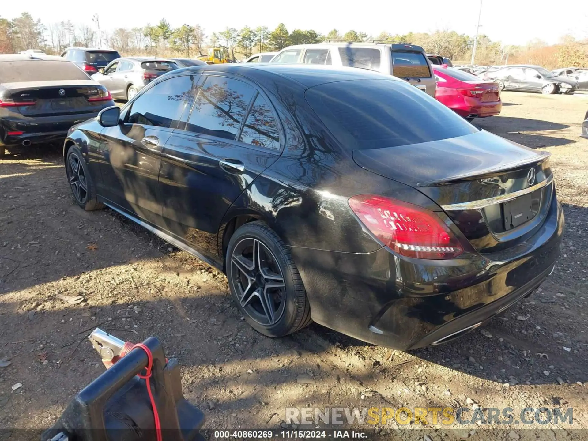 3 fotografías del automóvil dañado 55SWF8EB0KU305549 MERCEDES-BENZ C 300 2019
