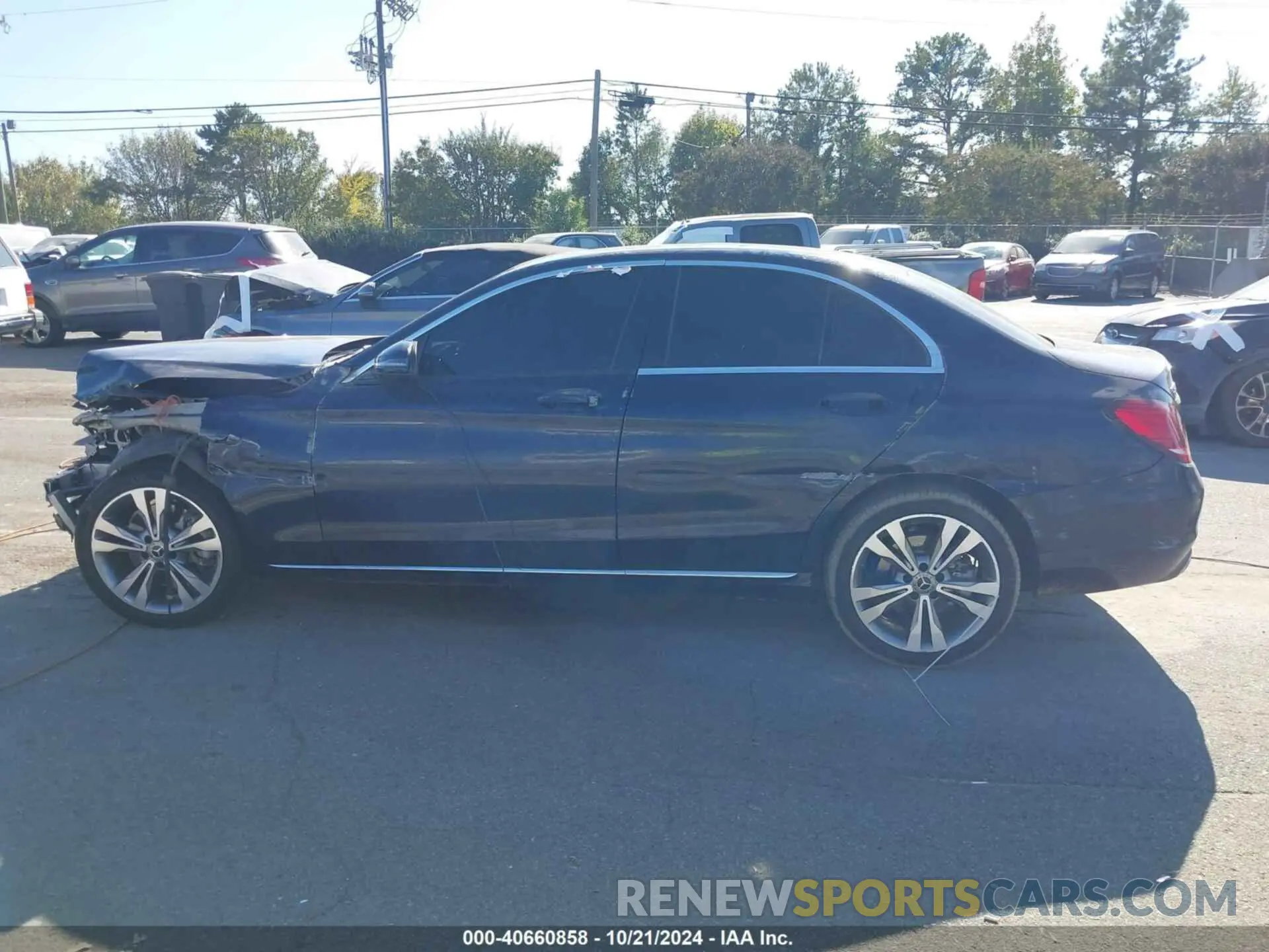 14 fotografías del automóvil dañado 55SWF8EB1KU285053 MERCEDES-BENZ C 300 2019