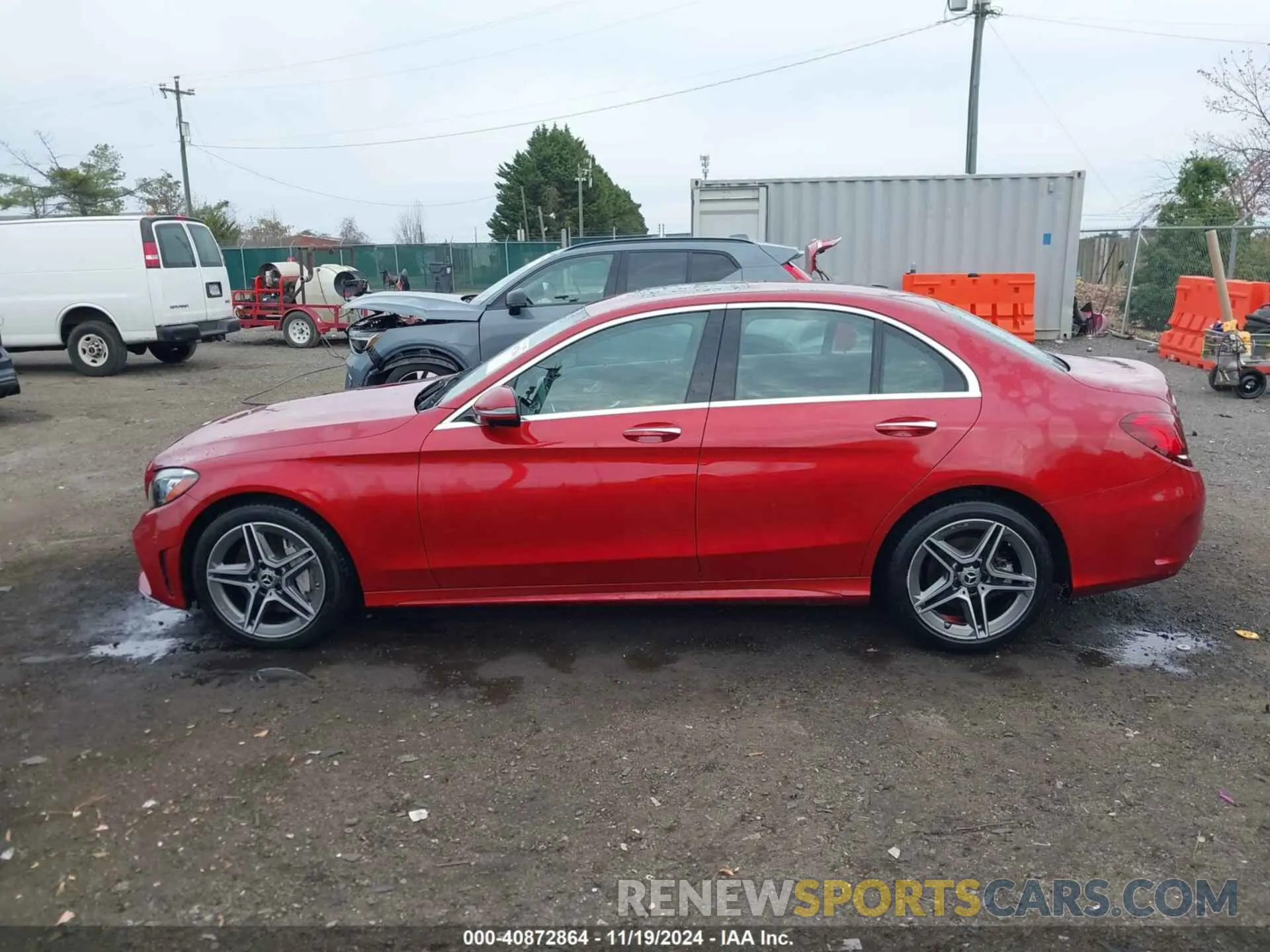 14 fotografías del automóvil dañado 55SWF8EB1KU292942 MERCEDES-BENZ C 300 2019