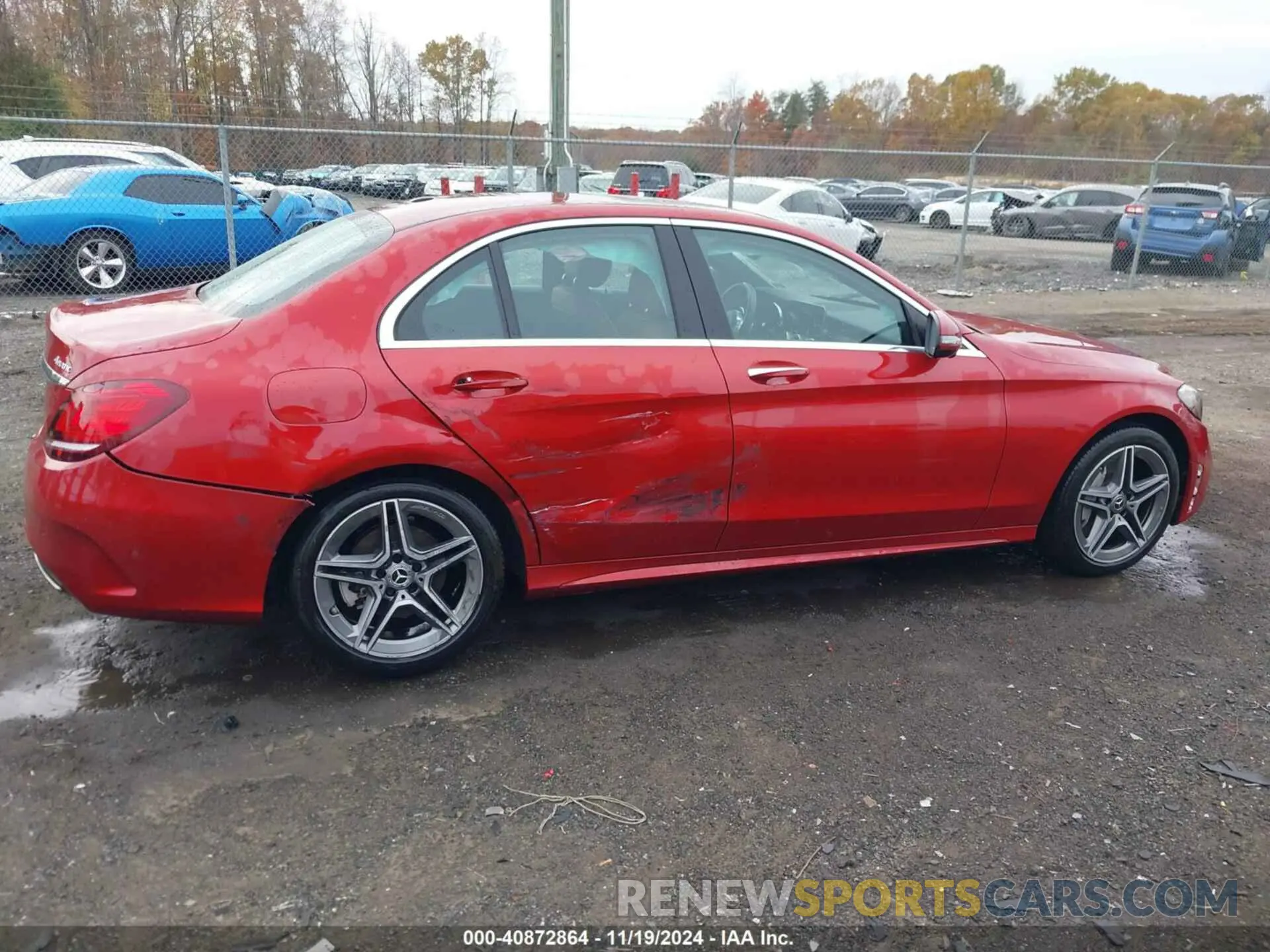 6 fotografías del automóvil dañado 55SWF8EB1KU292942 MERCEDES-BENZ C 300 2019