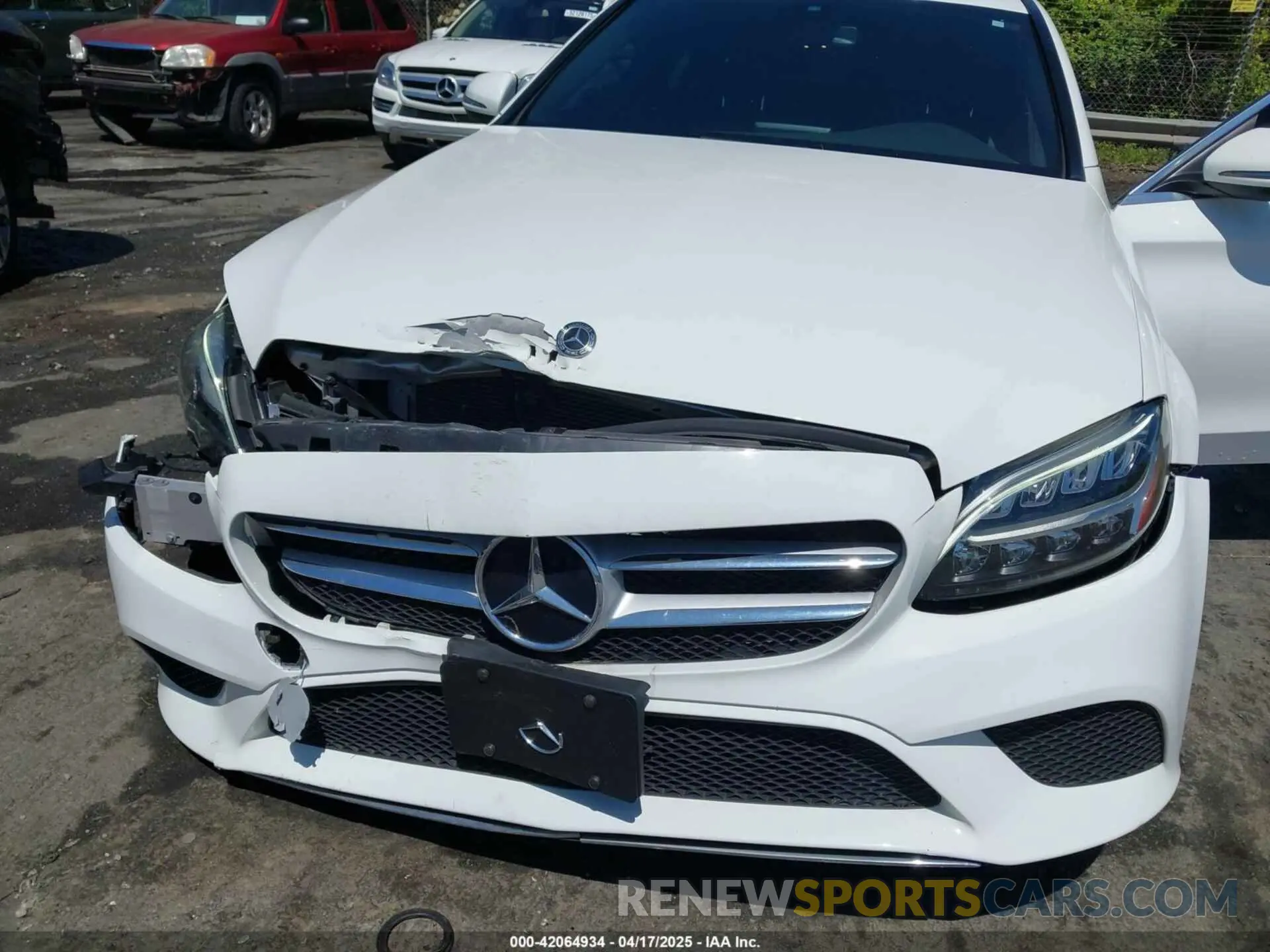 6 fotografías del automóvil dañado 55SWF8EB3KU297396 MERCEDES-BENZ C 300 2019