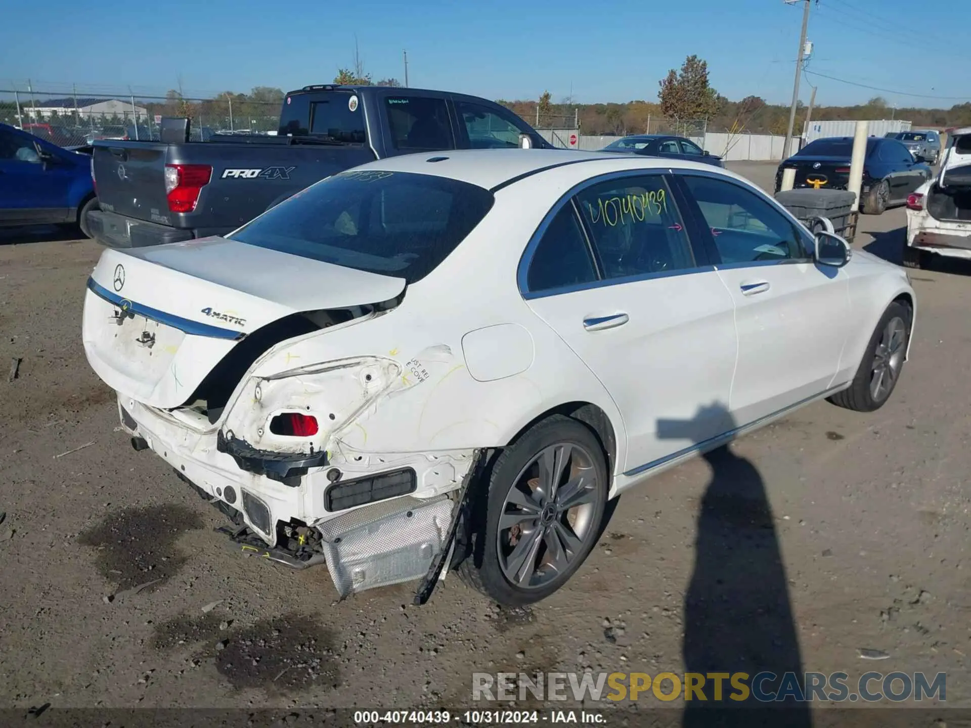 4 fotografías del automóvil dañado 55SWF8EB4KU292594 MERCEDES-BENZ C 300 2019