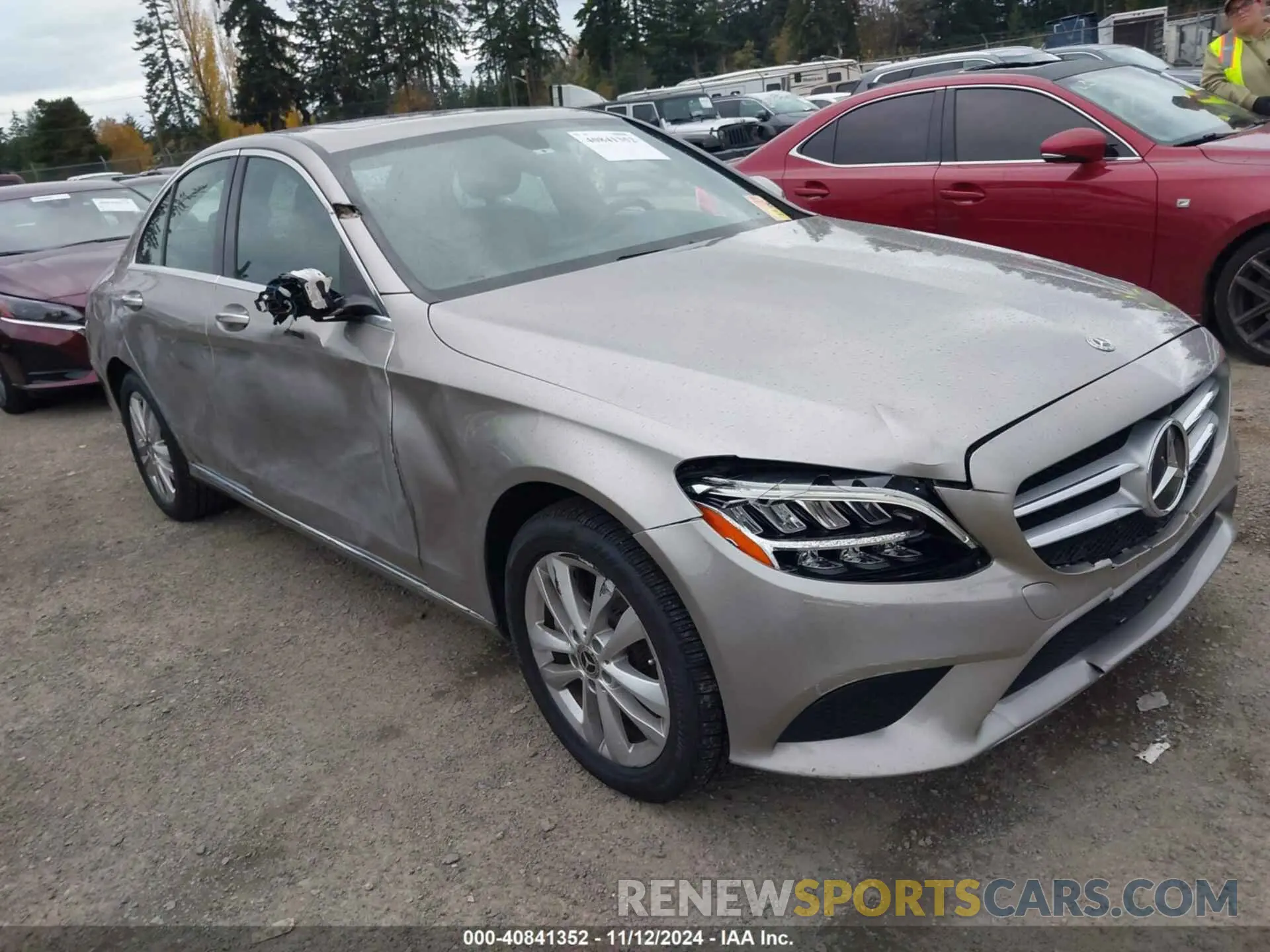 1 fotografías del automóvil dañado 55SWF8EB5KU285928 MERCEDES-BENZ C 300 2019