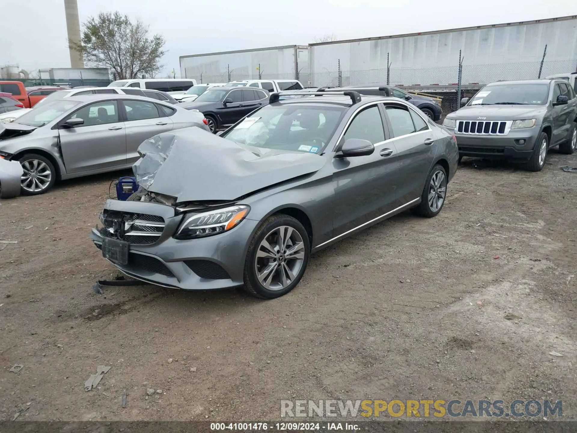 2 fotografías del automóvil dañado 55SWF8EB5KU296959 MERCEDES-BENZ C 300 2019