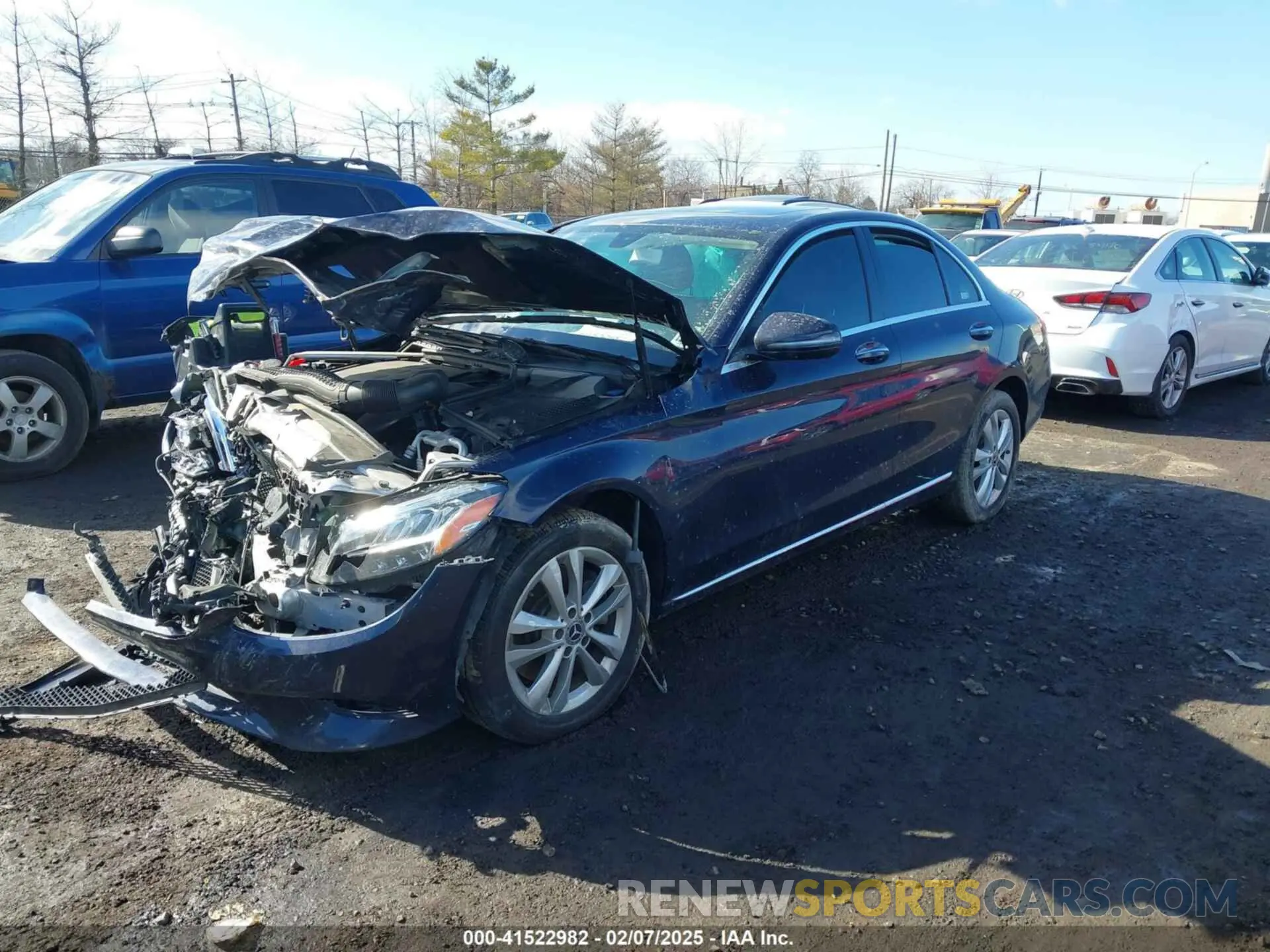 2 fotografías del automóvil dañado 55SWF8EB9KU301449 MERCEDES-BENZ C 300 2019