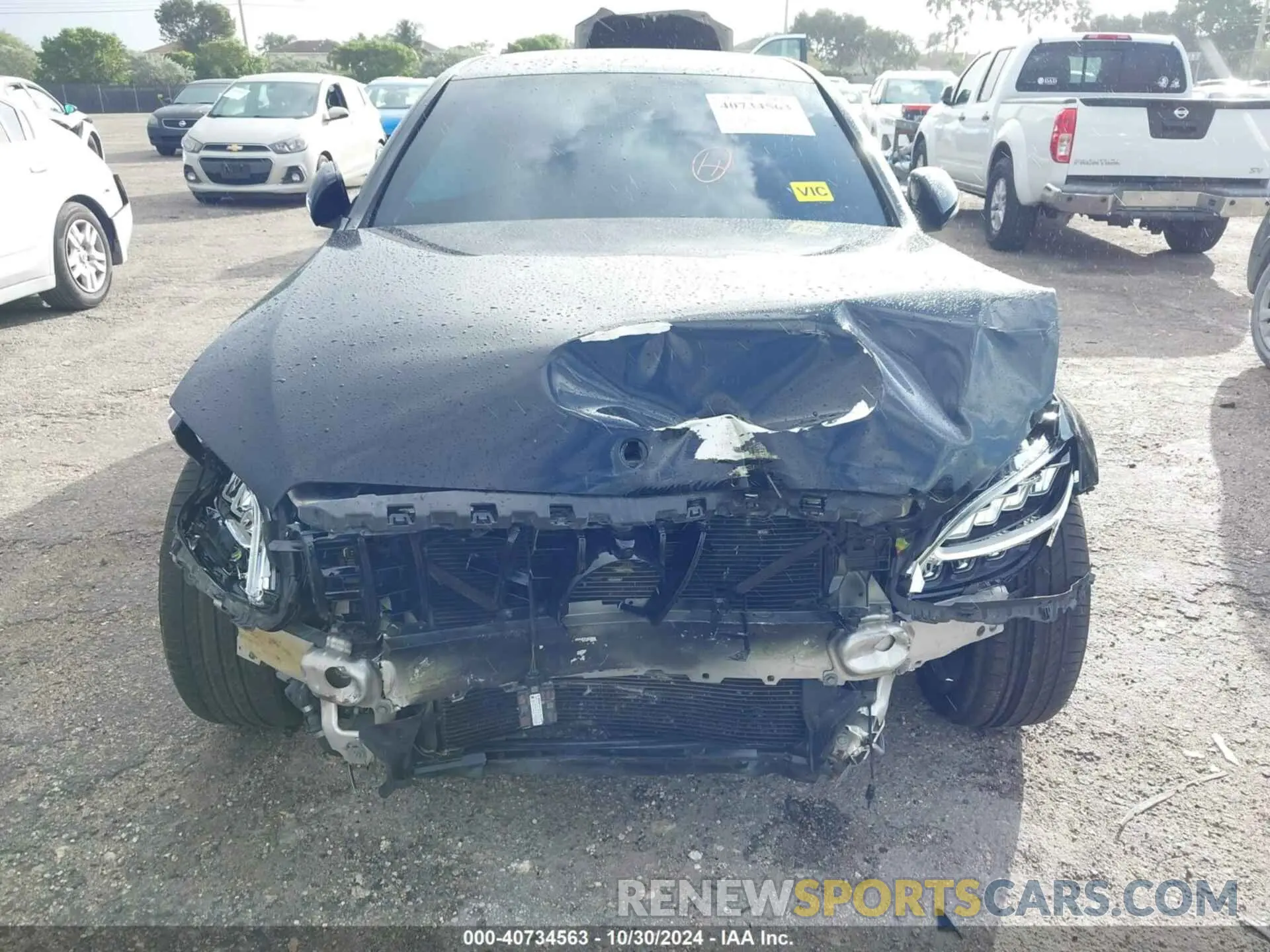 6 fotografías del automóvil dañado WDDWF8DB1KR481593 MERCEDES-BENZ C 300 2019