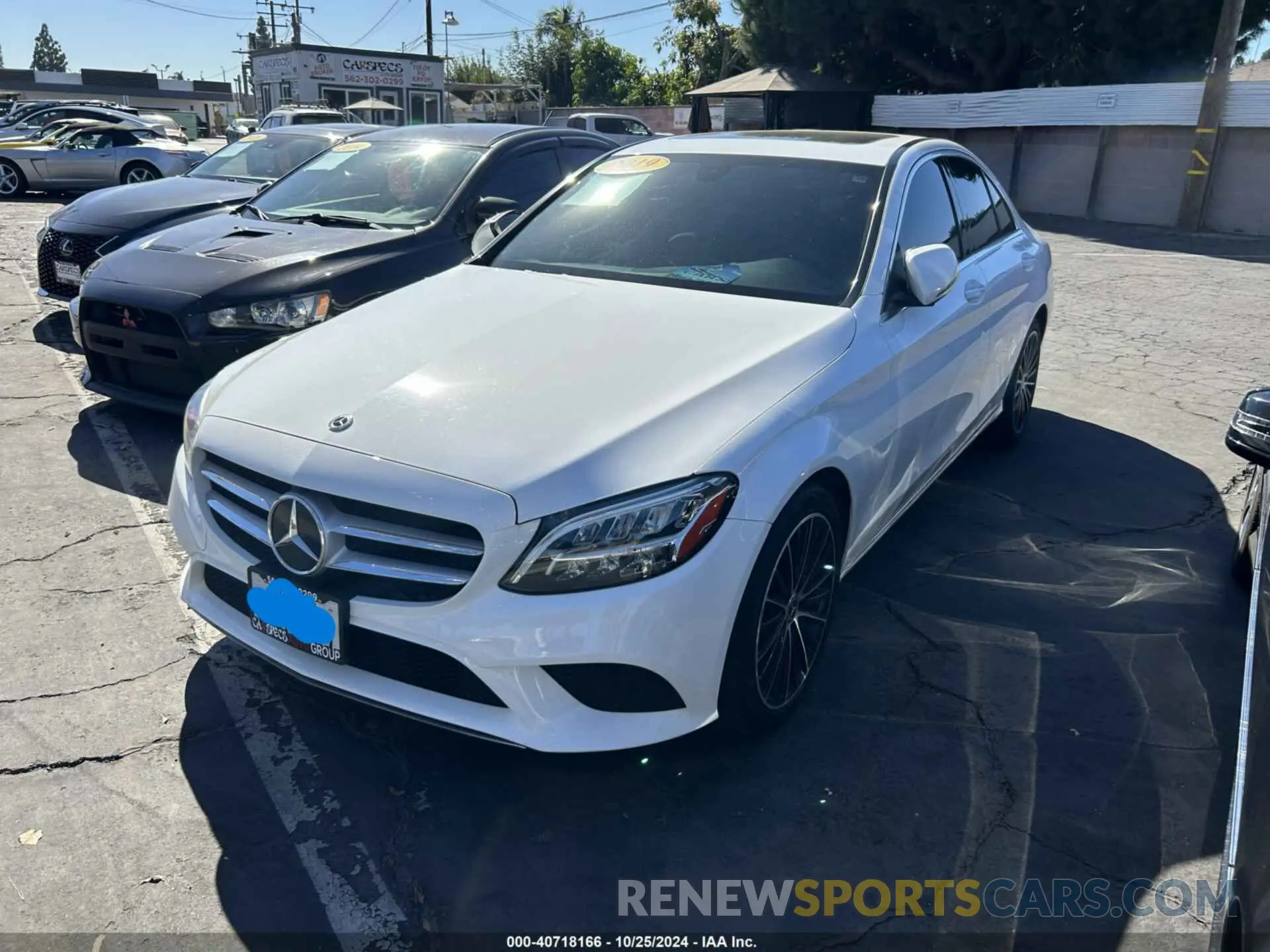 2 fotografías del automóvil dañado WDDWF8DBXKR462377 MERCEDES-BENZ C 300 2019