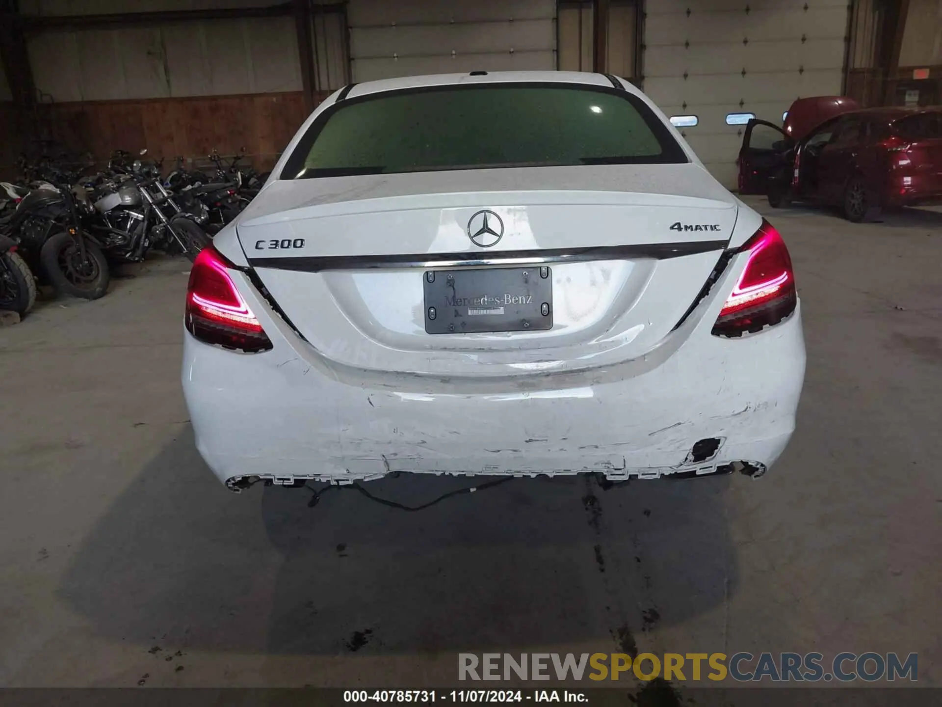 6 fotografías del automóvil dañado WDDWF8EB3KR501678 MERCEDES-BENZ C 300 2019