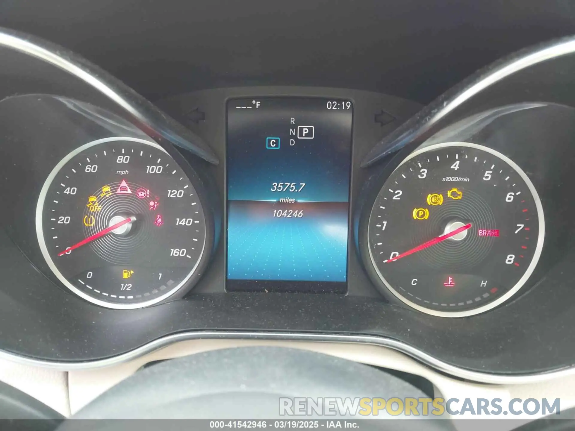 7 fotografías del automóvil dañado WDDWF8EB6KR458115 MERCEDES-BENZ C 300 2019