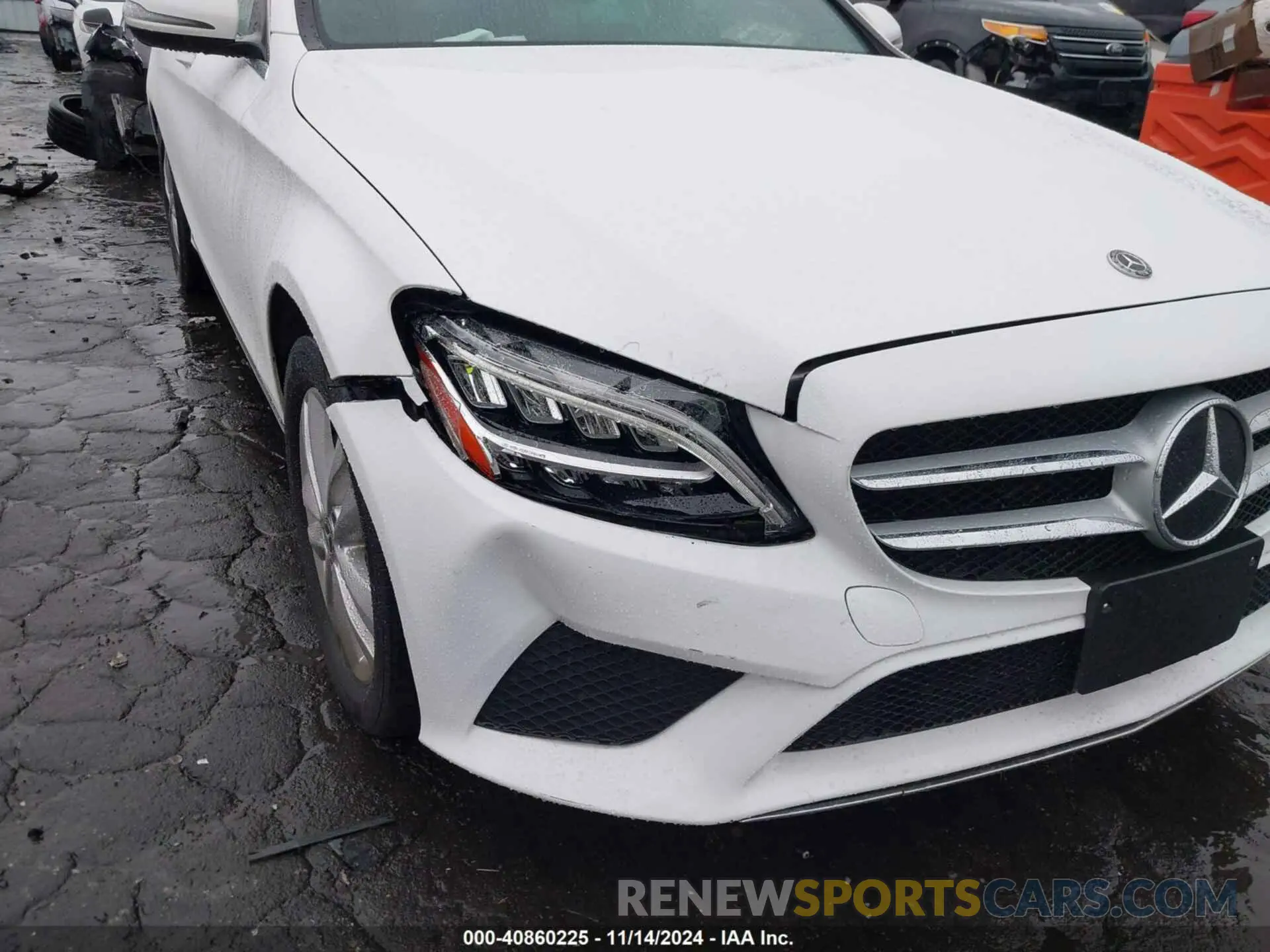 6 fotografías del automóvil dañado WDDWF8EB7KR484397 MERCEDES-BENZ C 300 2019