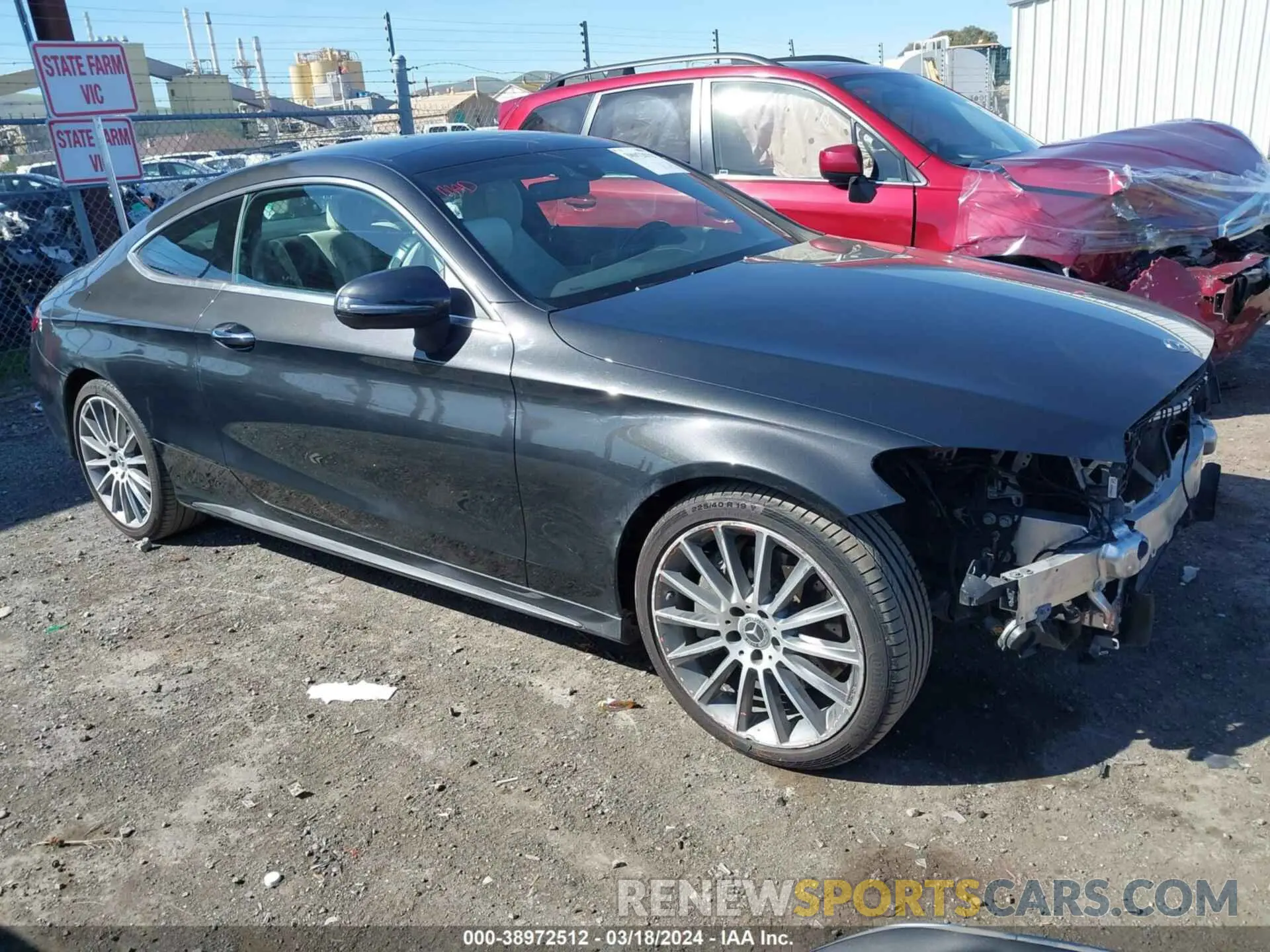 1 fotografías del automóvil dañado WDDWJ8DB4KF877436 MERCEDES-BENZ C 300 2019