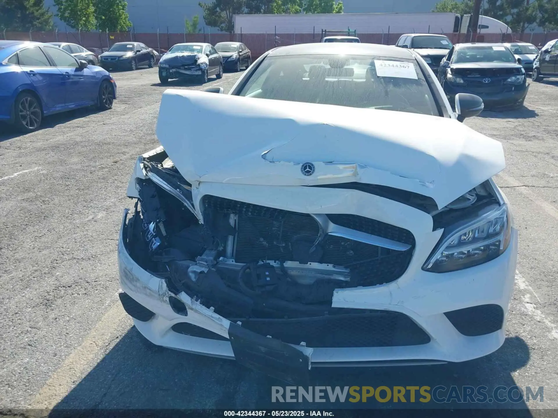 6 fotografías del automóvil dañado WDDWJ8DB9KF800304 MERCEDES-BENZ C 300 2019