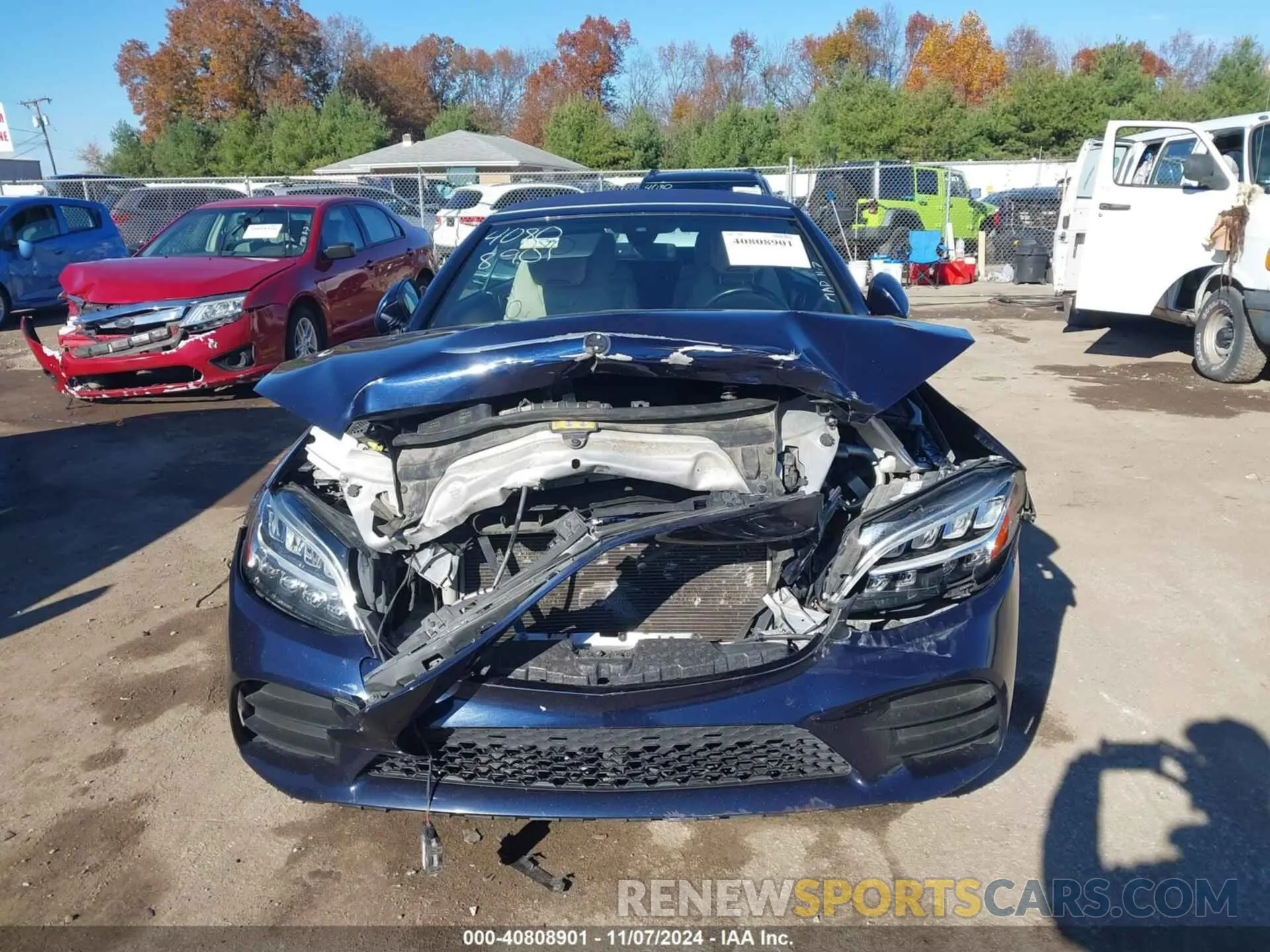 12 fotografías del automóvil dañado WDDWK8EB0KF814653 MERCEDES-BENZ C 300 2019