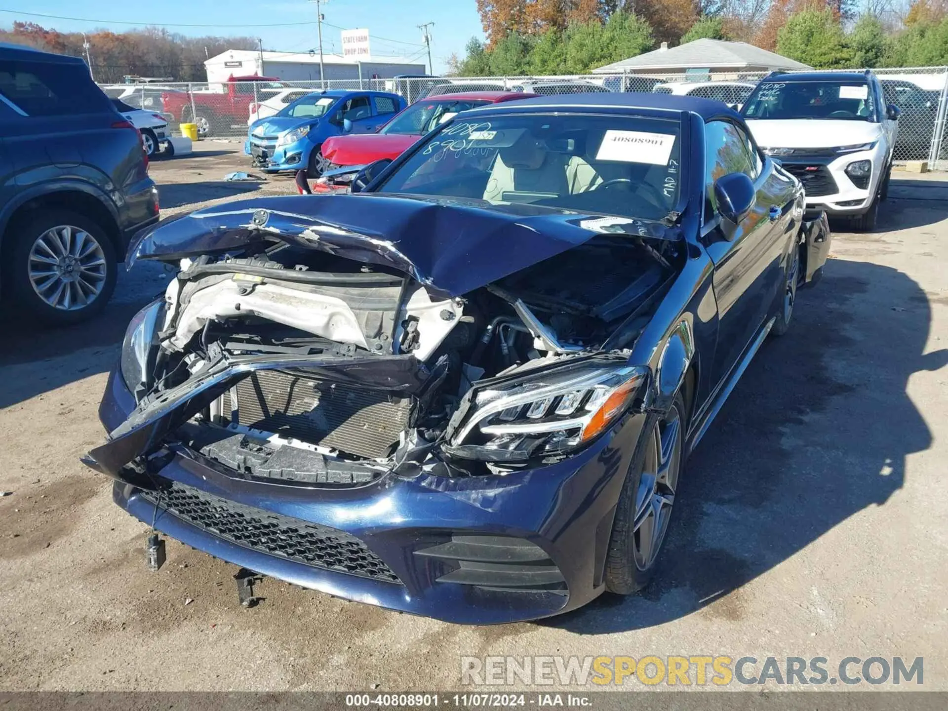 2 fotografías del automóvil dañado WDDWK8EB0KF814653 MERCEDES-BENZ C 300 2019