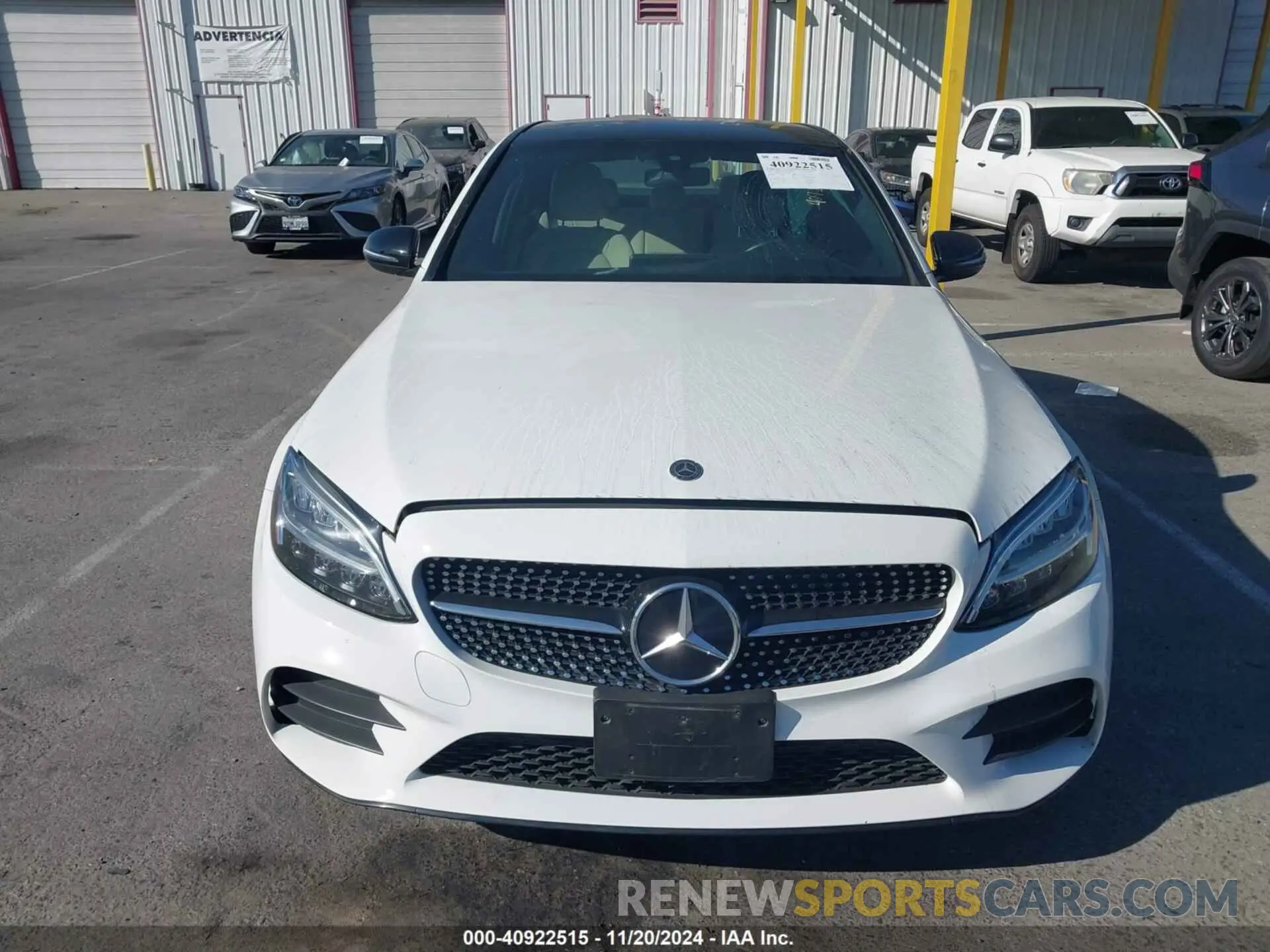 12 fotografías del automóvil dañado 55SWF8DB1LU322850 MERCEDES-BENZ C 300 2020