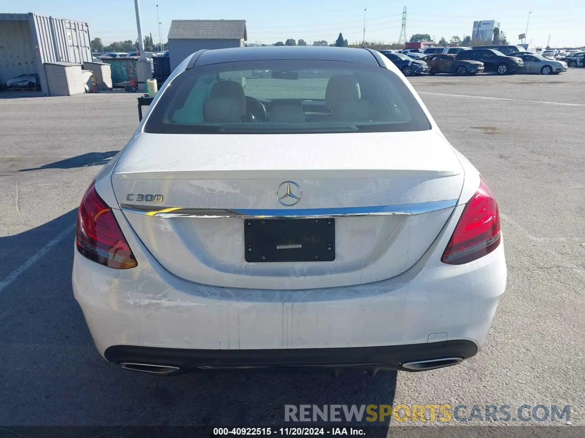 16 fotografías del automóvil dañado 55SWF8DB1LU322850 MERCEDES-BENZ C 300 2020