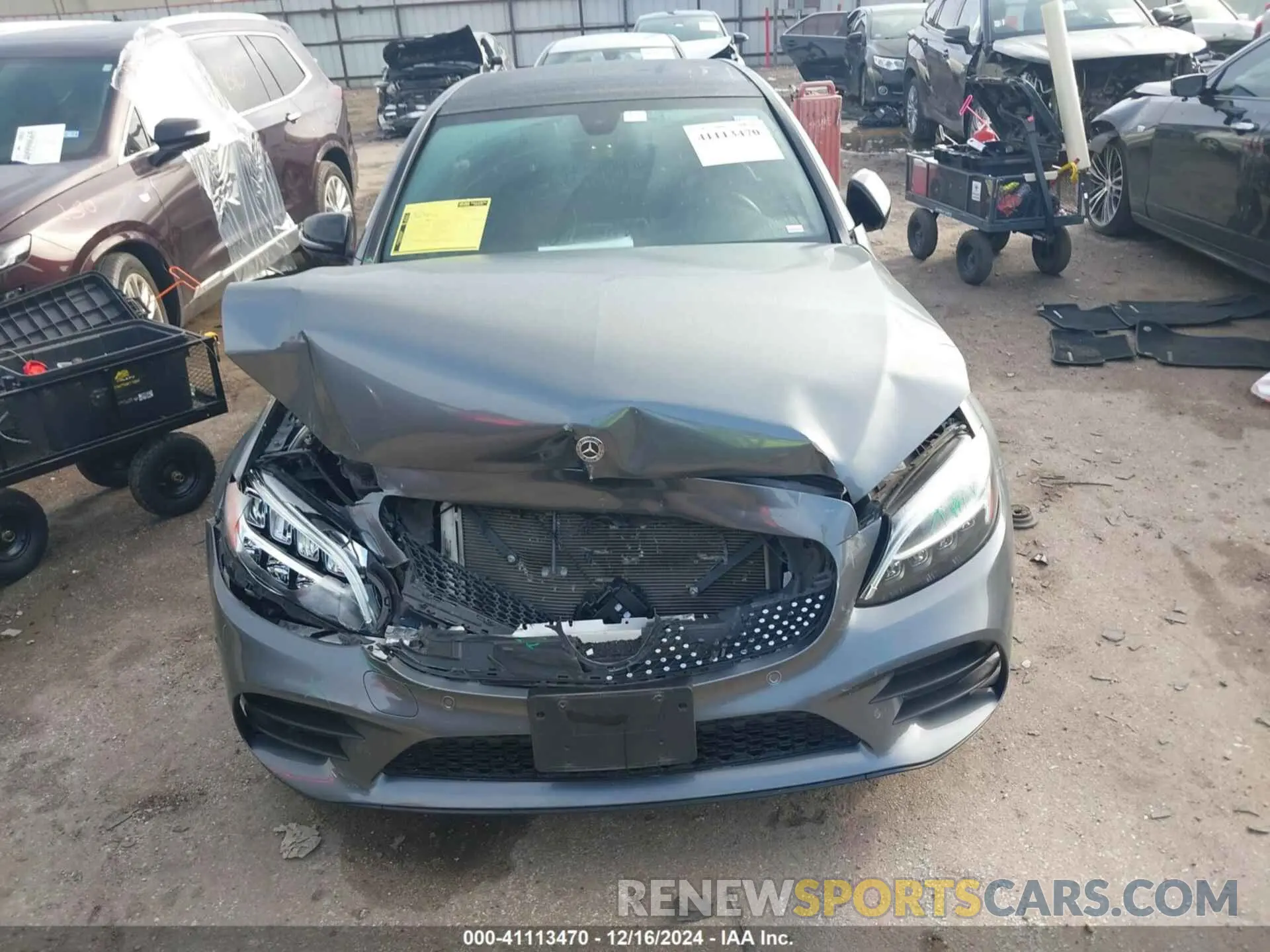 12 fotografías del automóvil dañado 55SWF8DB7LU326515 MERCEDES-BENZ C 300 2020