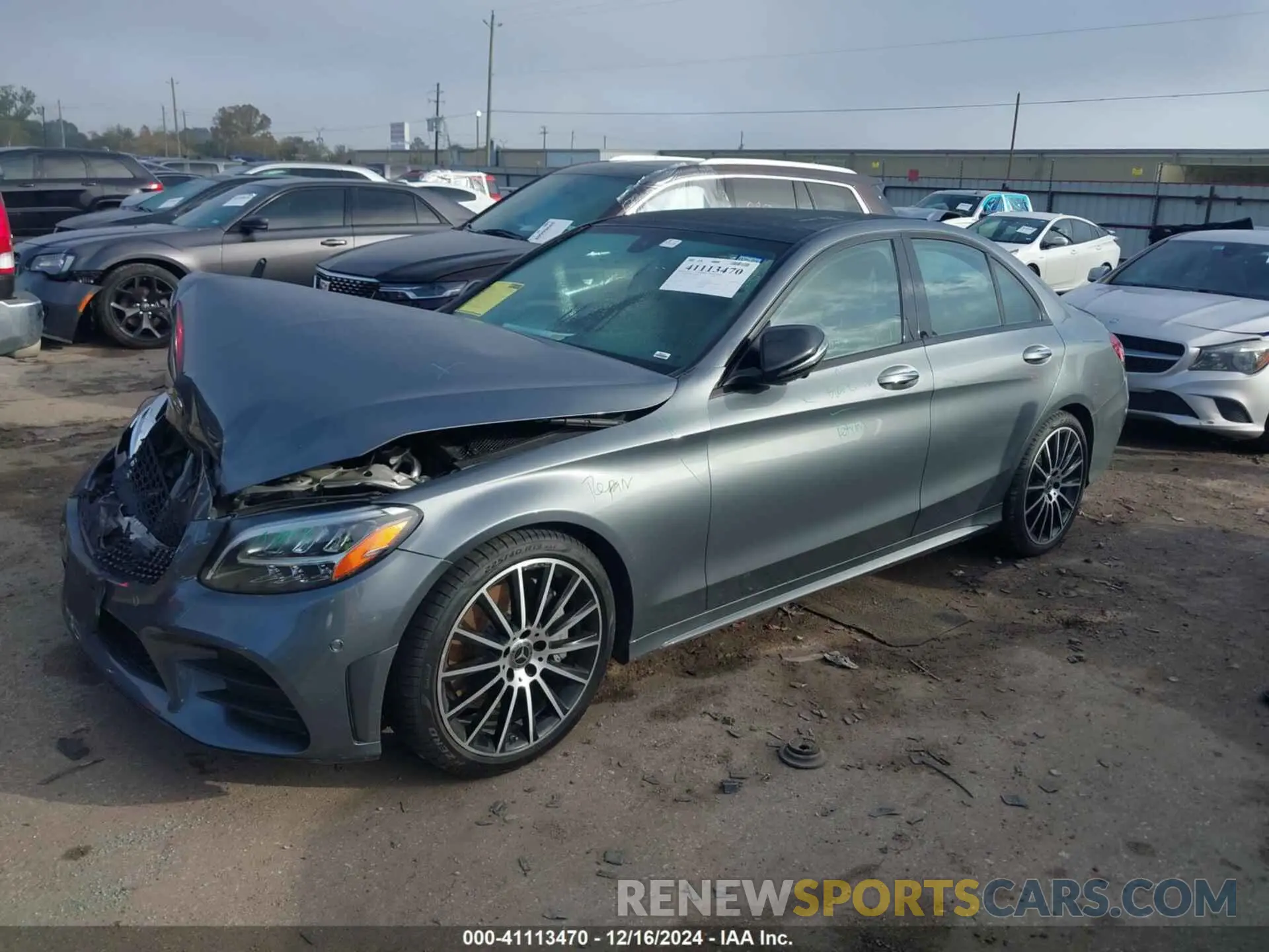 2 fotografías del automóvil dañado 55SWF8DB7LU326515 MERCEDES-BENZ C 300 2020