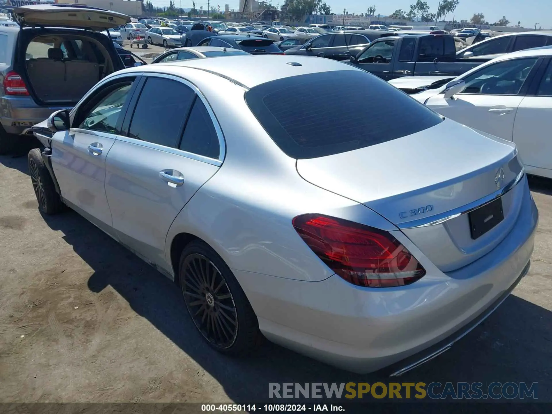 3 fotografías del automóvil dañado 55SWF8DBXLU325441 MERCEDES-BENZ C 300 2020