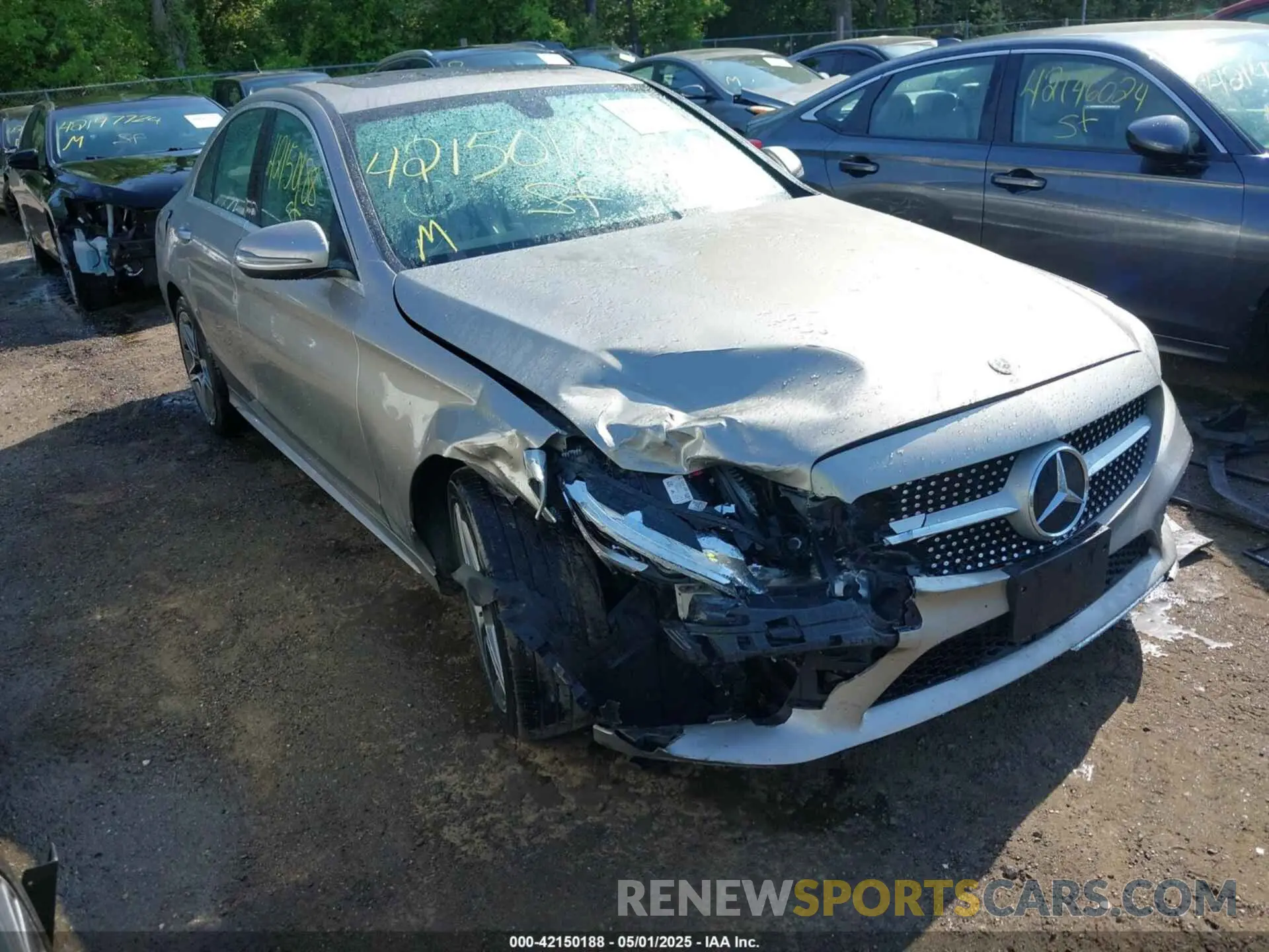 6 fotografías del automóvil dañado 55SWF8EB0LU329223 MERCEDES-BENZ C 300 2020