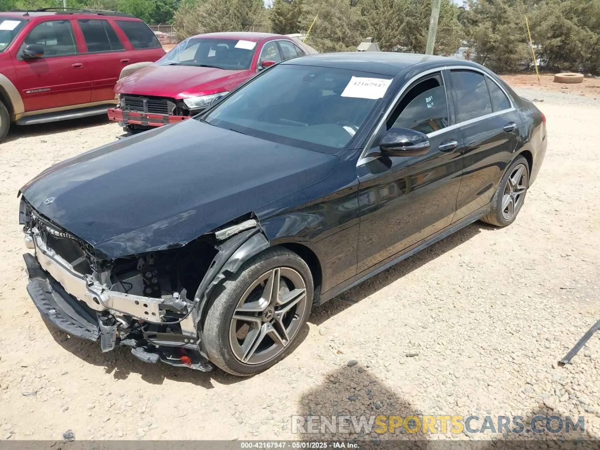 2 fotografías del automóvil dañado 55SWF8EB2LU324170 MERCEDES-BENZ C 300 2020