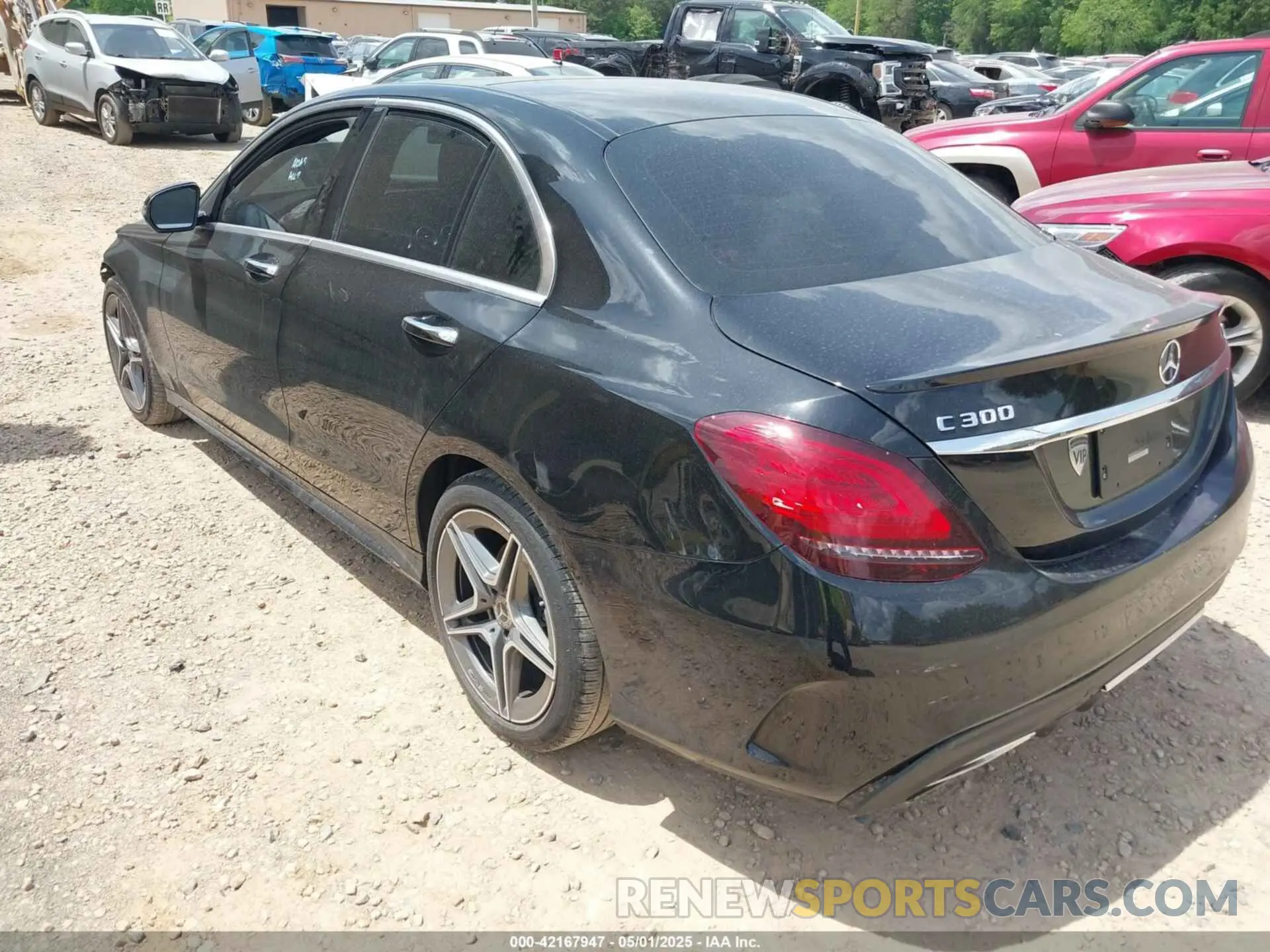 3 fotografías del automóvil dañado 55SWF8EB2LU324170 MERCEDES-BENZ C 300 2020