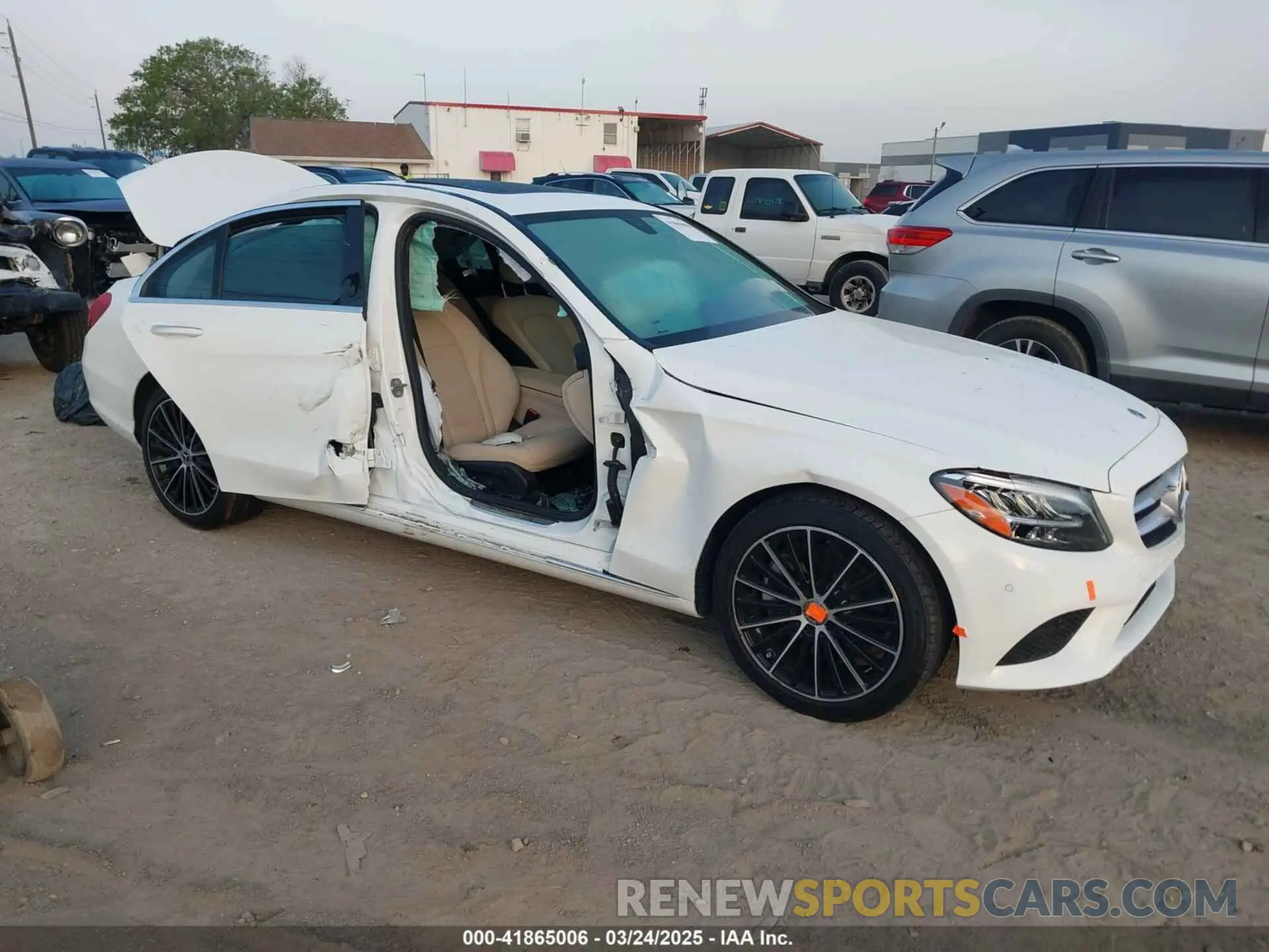 1 fotografías del automóvil dañado W1KWF8DB6LR574594 MERCEDES-BENZ C 300 2020