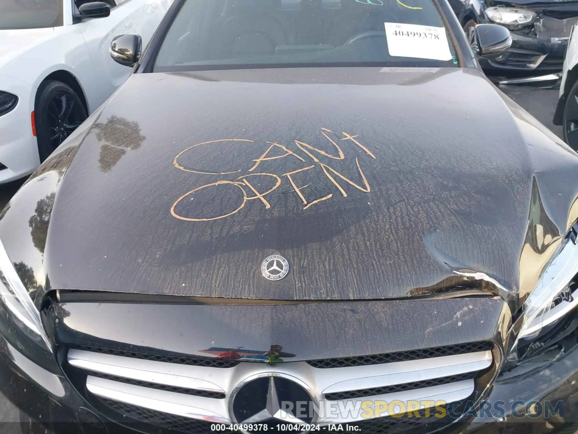 10 fotografías del automóvil dañado WDDWF8DB0LR548279 MERCEDES-BENZ C 300 2020