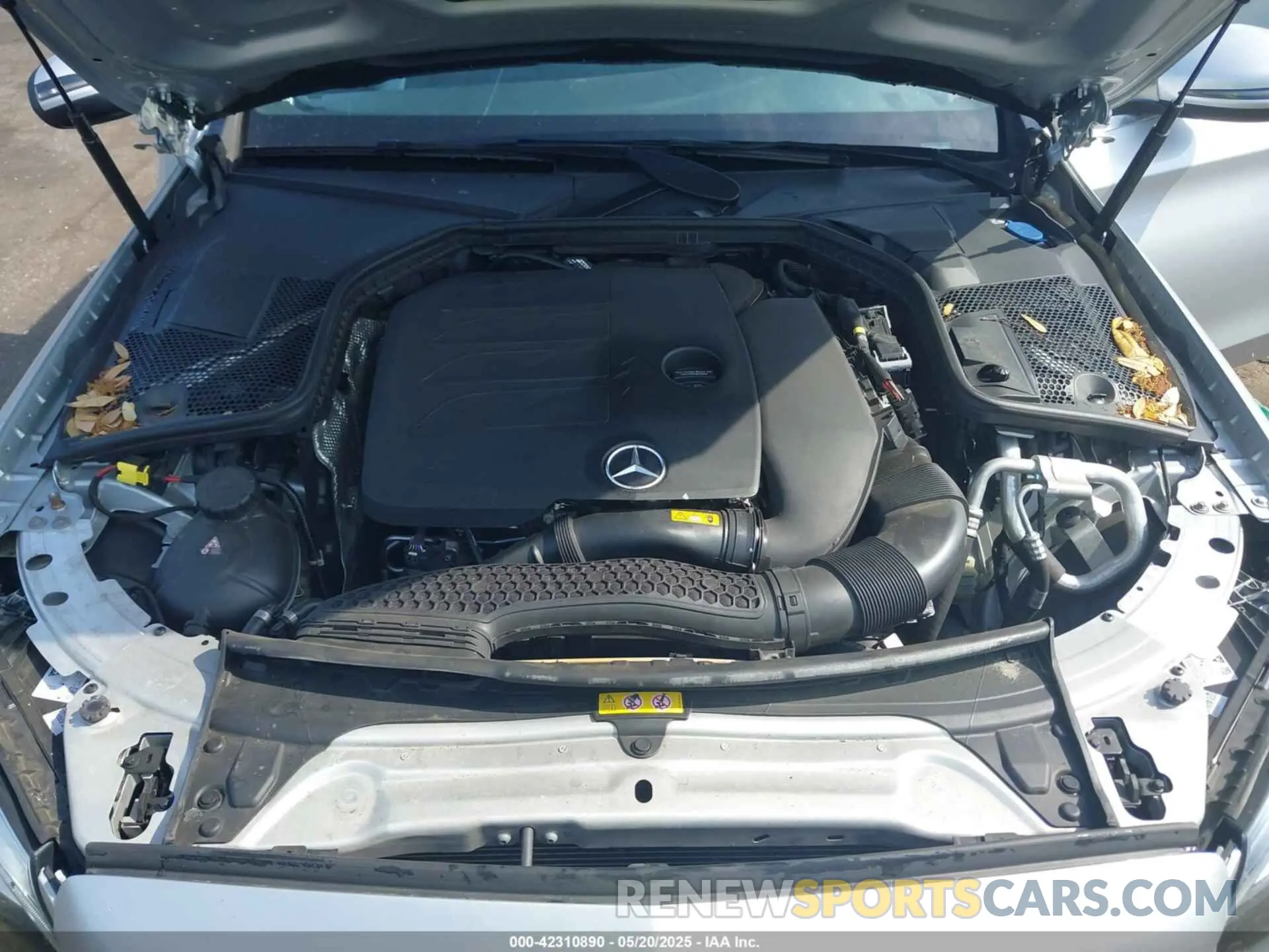 10 fotografías del automóvil dañado WDDWF8DB0LR553935 MERCEDES-BENZ C 300 2020