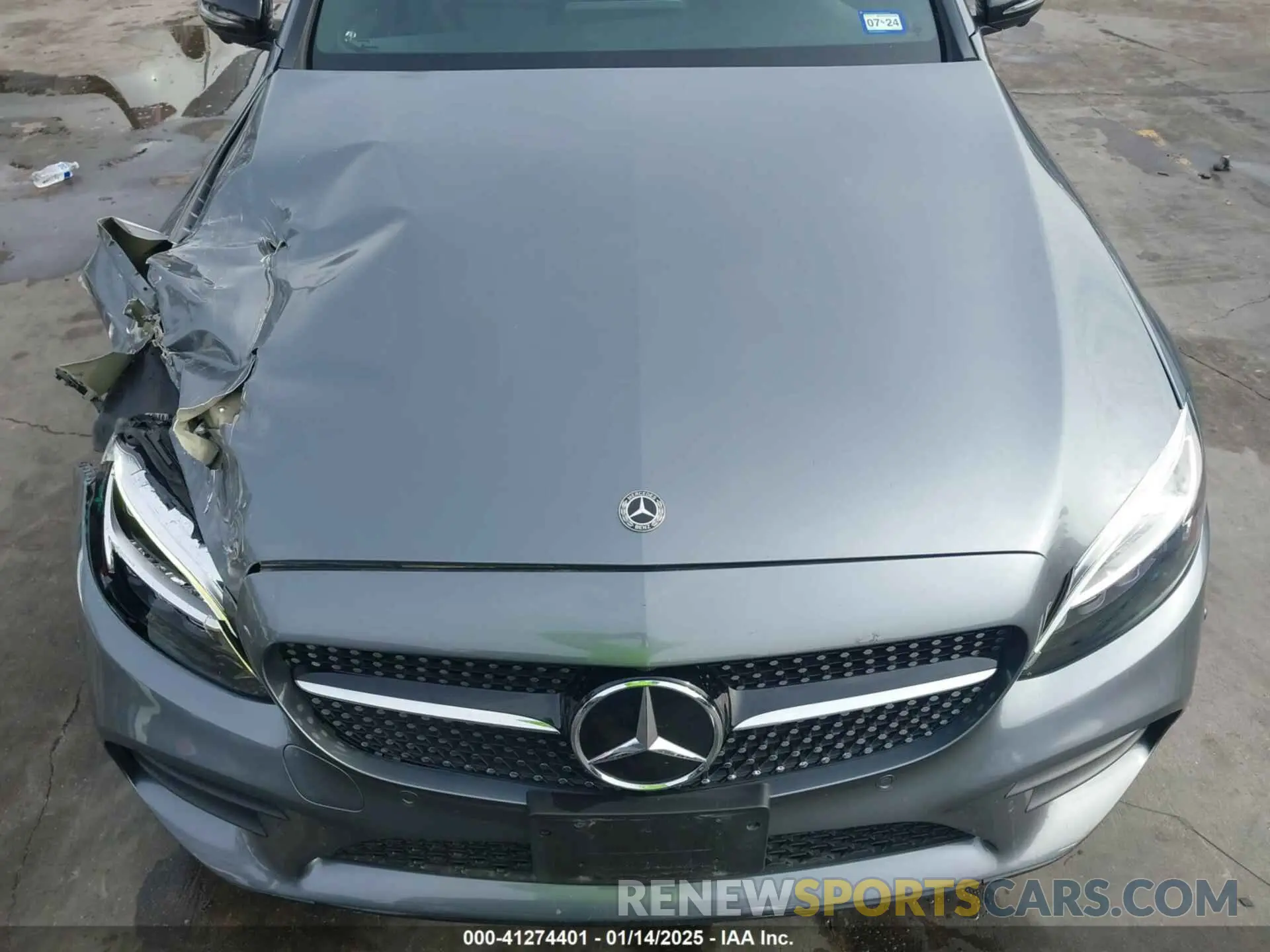 17 fotografías del automóvil dañado WDDWF8DB3LR558241 MERCEDES-BENZ C 300 2020
