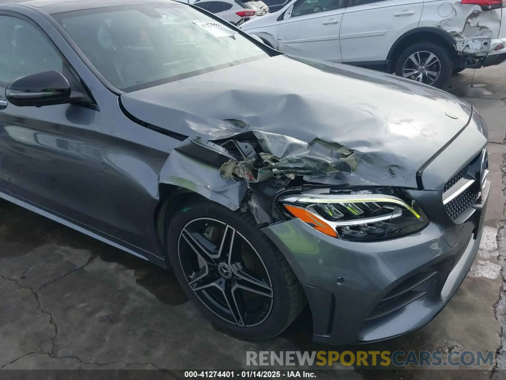 6 fotografías del automóvil dañado WDDWF8DB3LR558241 MERCEDES-BENZ C 300 2020