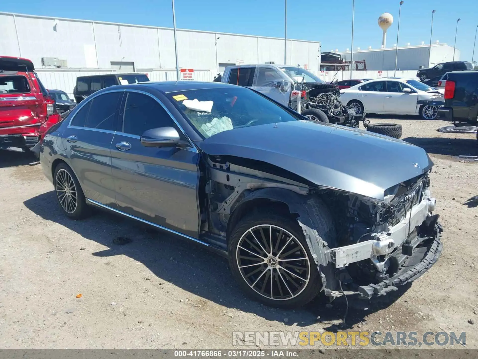 1 fotografías del automóvil dañado WDDWF8DB4LR528911 MERCEDES-BENZ C 300 2020