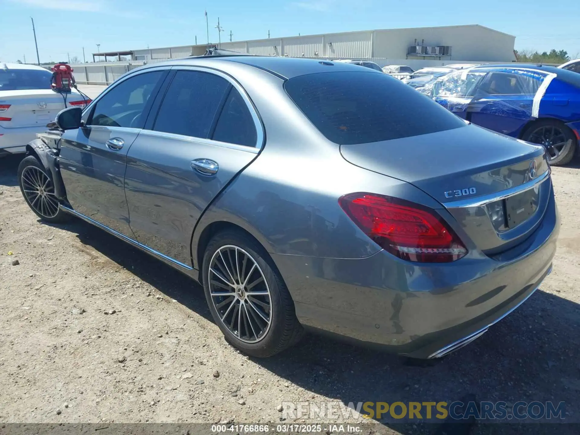 3 fotografías del automóvil dañado WDDWF8DB4LR528911 MERCEDES-BENZ C 300 2020