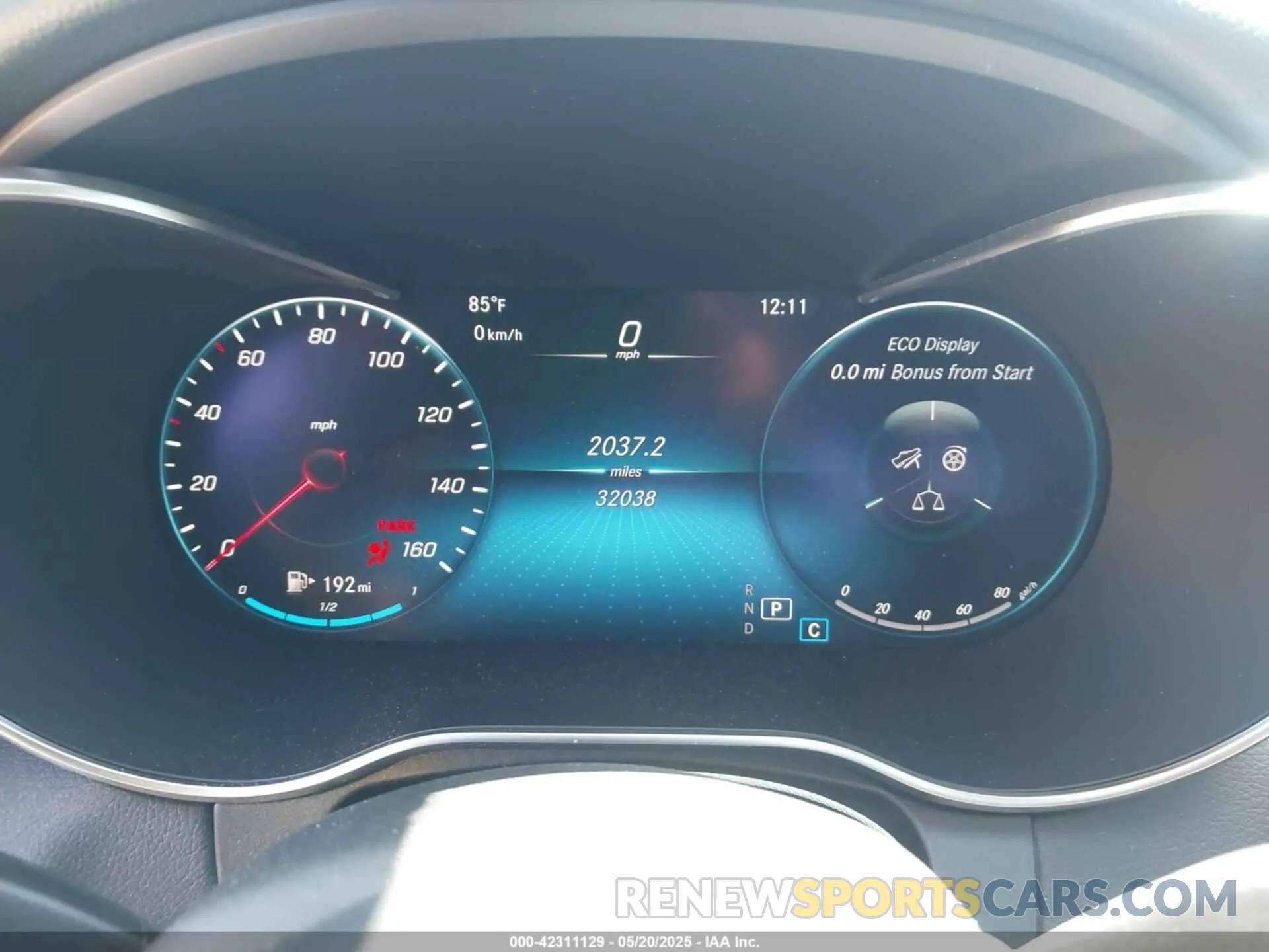 15 fotografías del automóvil dañado WDDWF8DB7LR561868 MERCEDES-BENZ C 300 2020