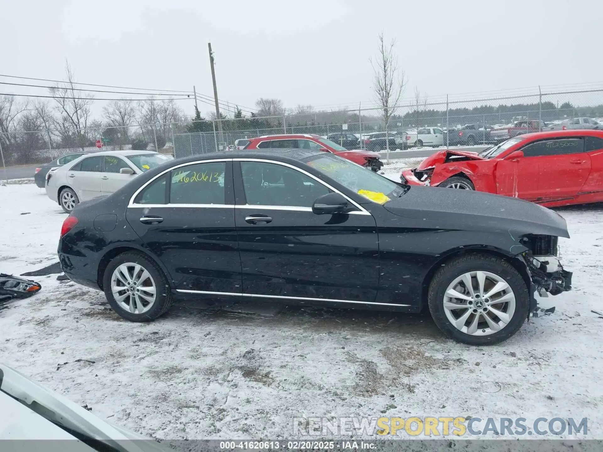 14 fotografías del automóvil dañado WDDWF8EB0LR560804 MERCEDES-BENZ C 300 2020
