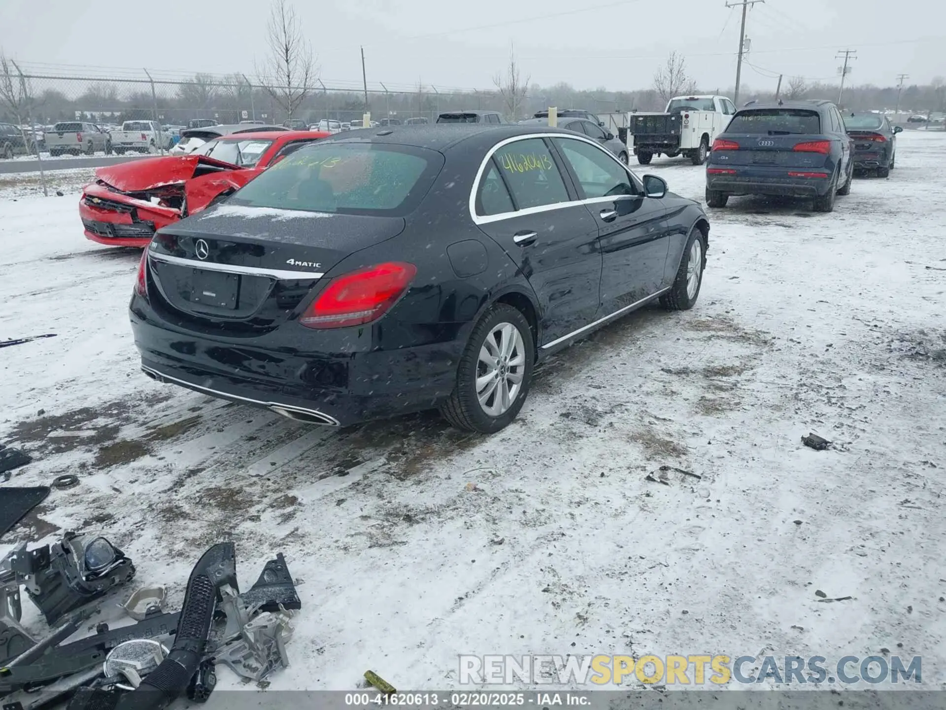 4 fotografías del automóvil dañado WDDWF8EB0LR560804 MERCEDES-BENZ C 300 2020