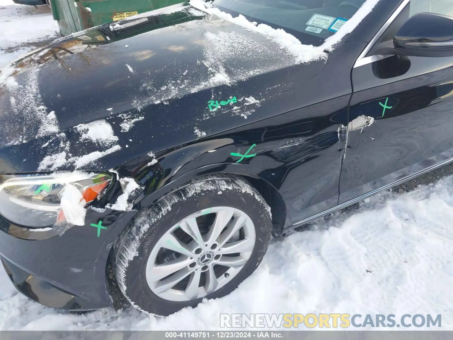 6 fotografías del automóvil dañado WDDWF8EB2LR559525 MERCEDES-BENZ C 300 2020