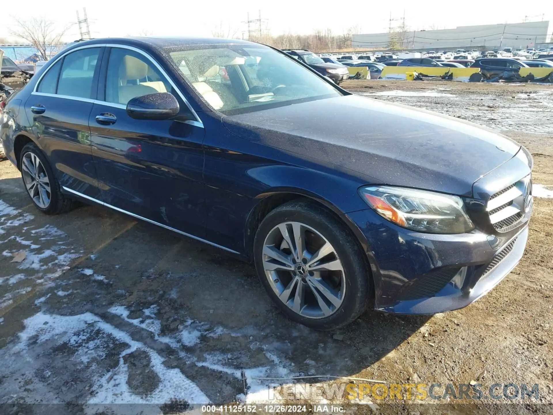 1 fotografías del automóvil dañado WDDWF8EB3LR545536 MERCEDES-BENZ C 300 2020
