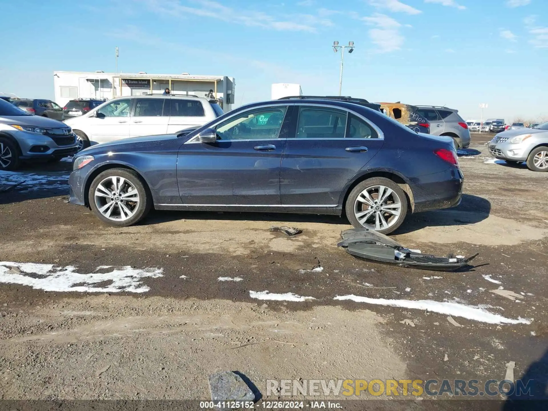 15 fotografías del automóvil dañado WDDWF8EB3LR545536 MERCEDES-BENZ C 300 2020