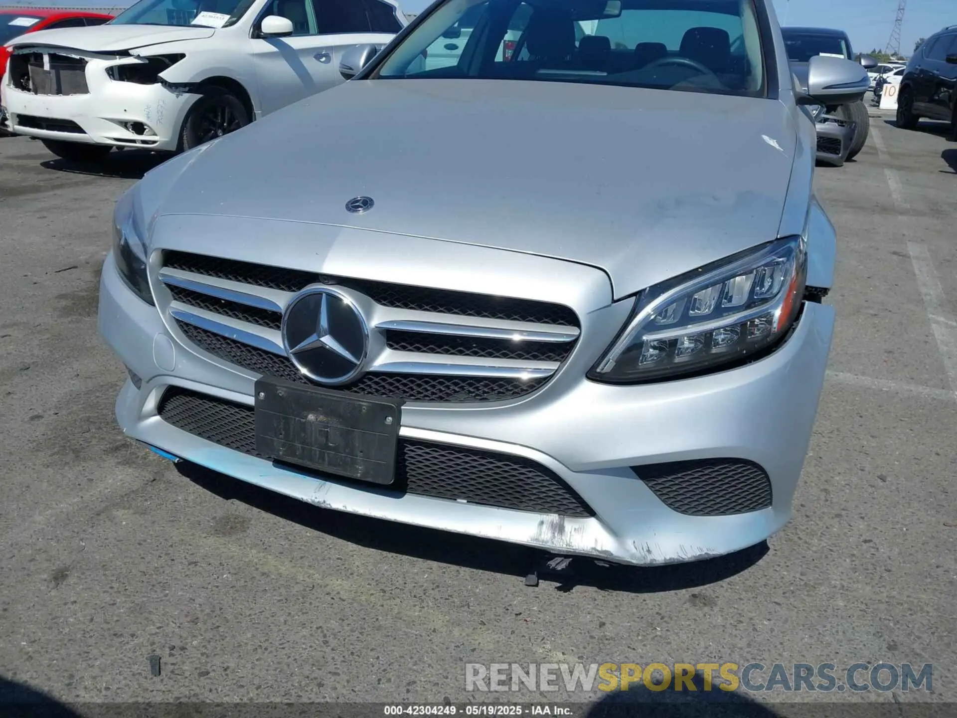 6 fotografías del automóvil dañado W1KWF8DB0MR634709 MERCEDES-BENZ C 300 2021
