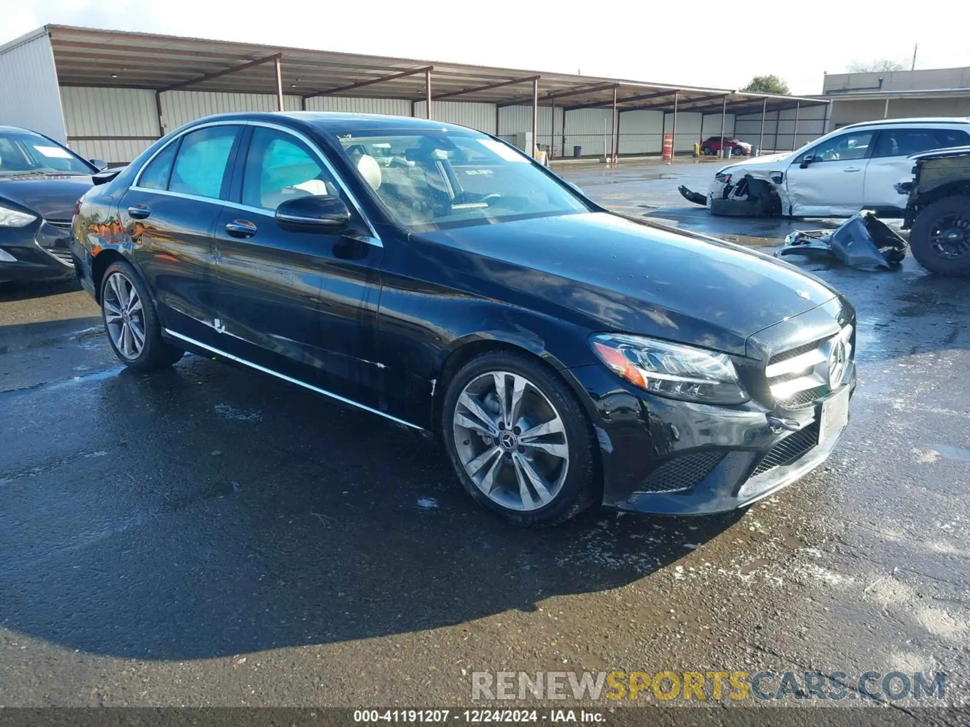 1 fotografías del automóvil dañado W1KWF8DB2MR645467 MERCEDES-BENZ C 300 2021