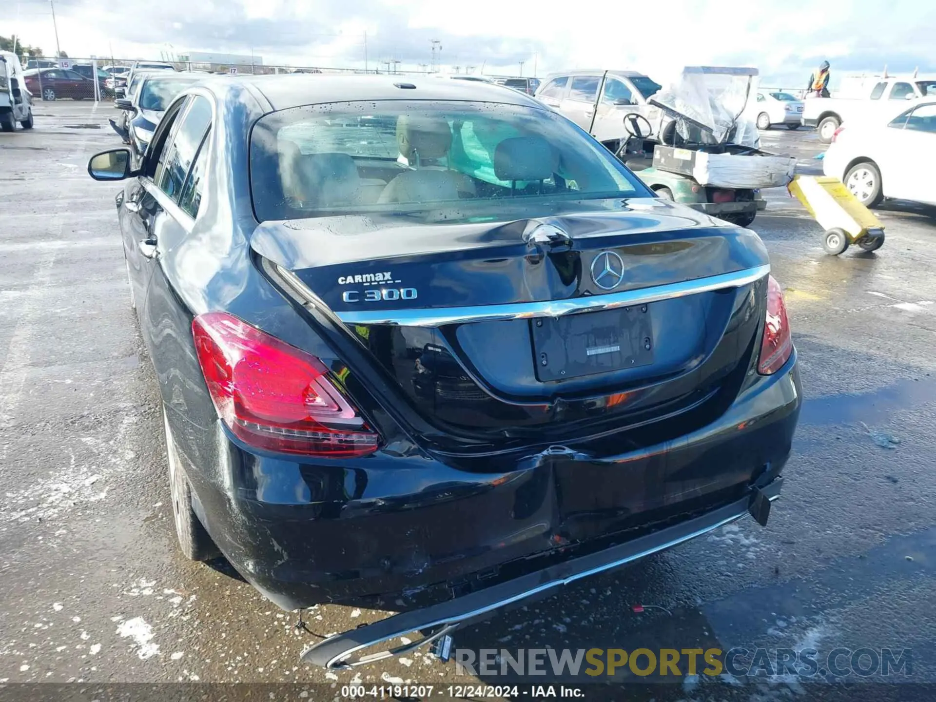 6 fotografías del automóvil dañado W1KWF8DB2MR645467 MERCEDES-BENZ C 300 2021
