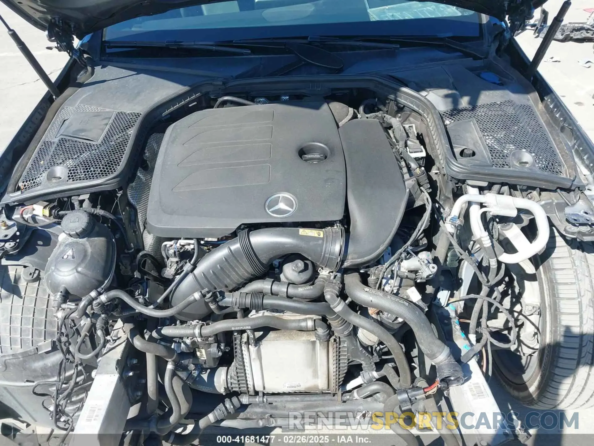 10 fotografías del automóvil dañado W1KWF8DB5MR646497 MERCEDES-BENZ C 300 2021