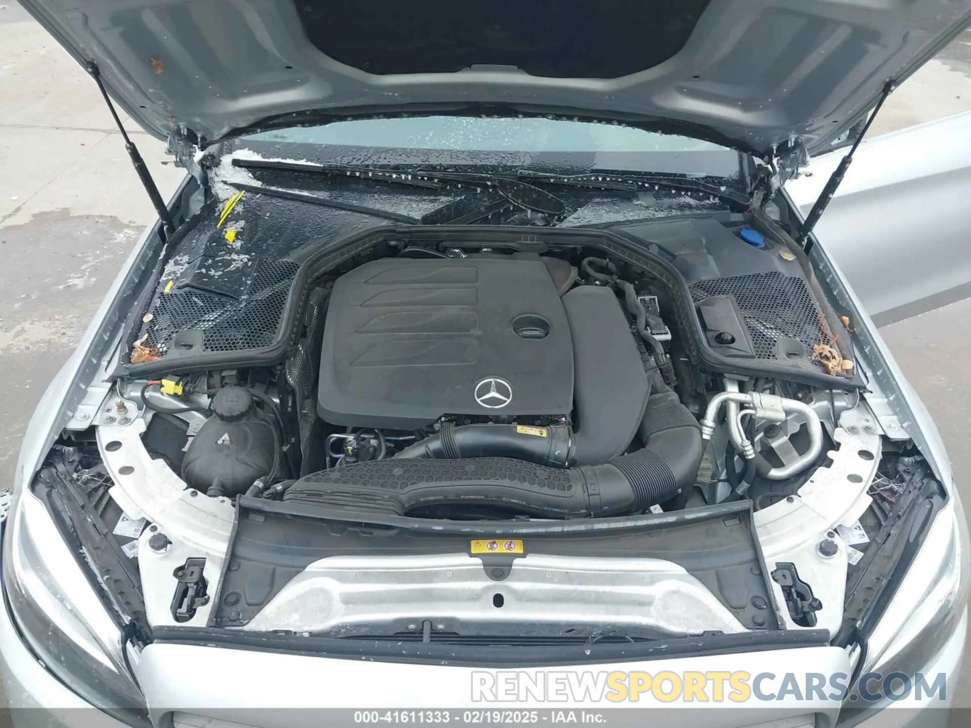 10 fotografías del automóvil dañado W1KWF8DB8MR635817 MERCEDES-BENZ C 300 2021