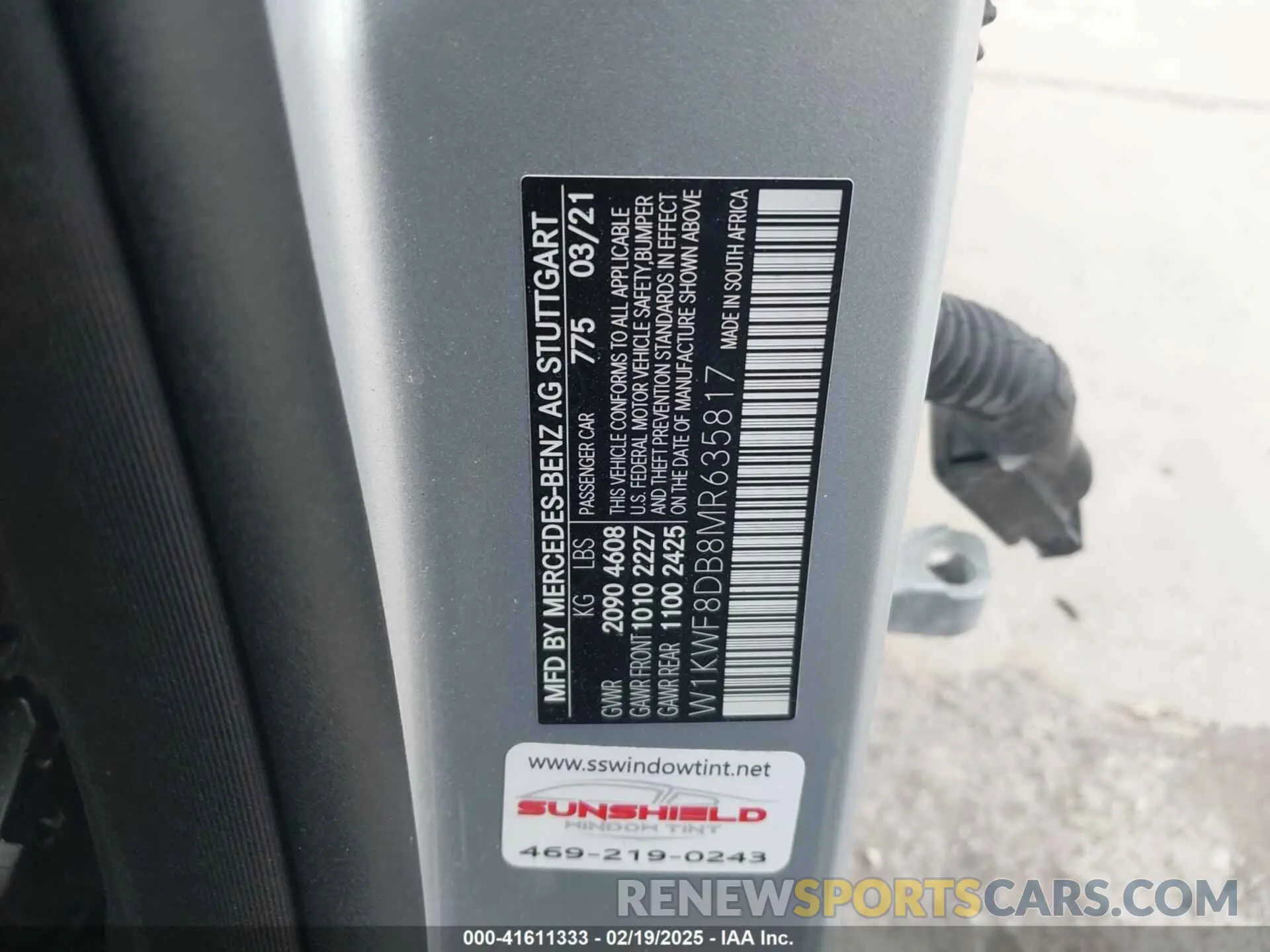 9 fotografías del automóvil dañado W1KWF8DB8MR635817 MERCEDES-BENZ C 300 2021