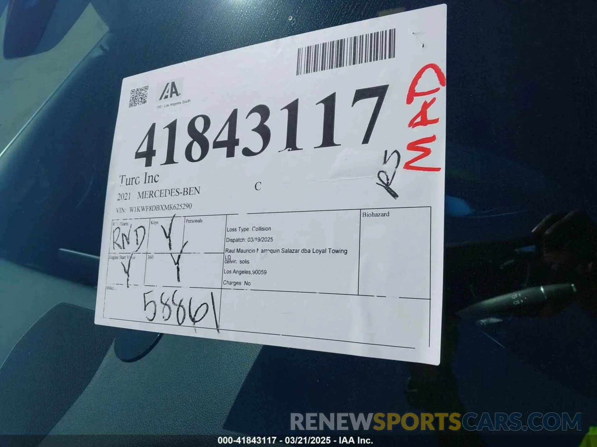 17 fotografías del automóvil dañado W1KWF8DBXMR625290 MERCEDES-BENZ C 300 2021