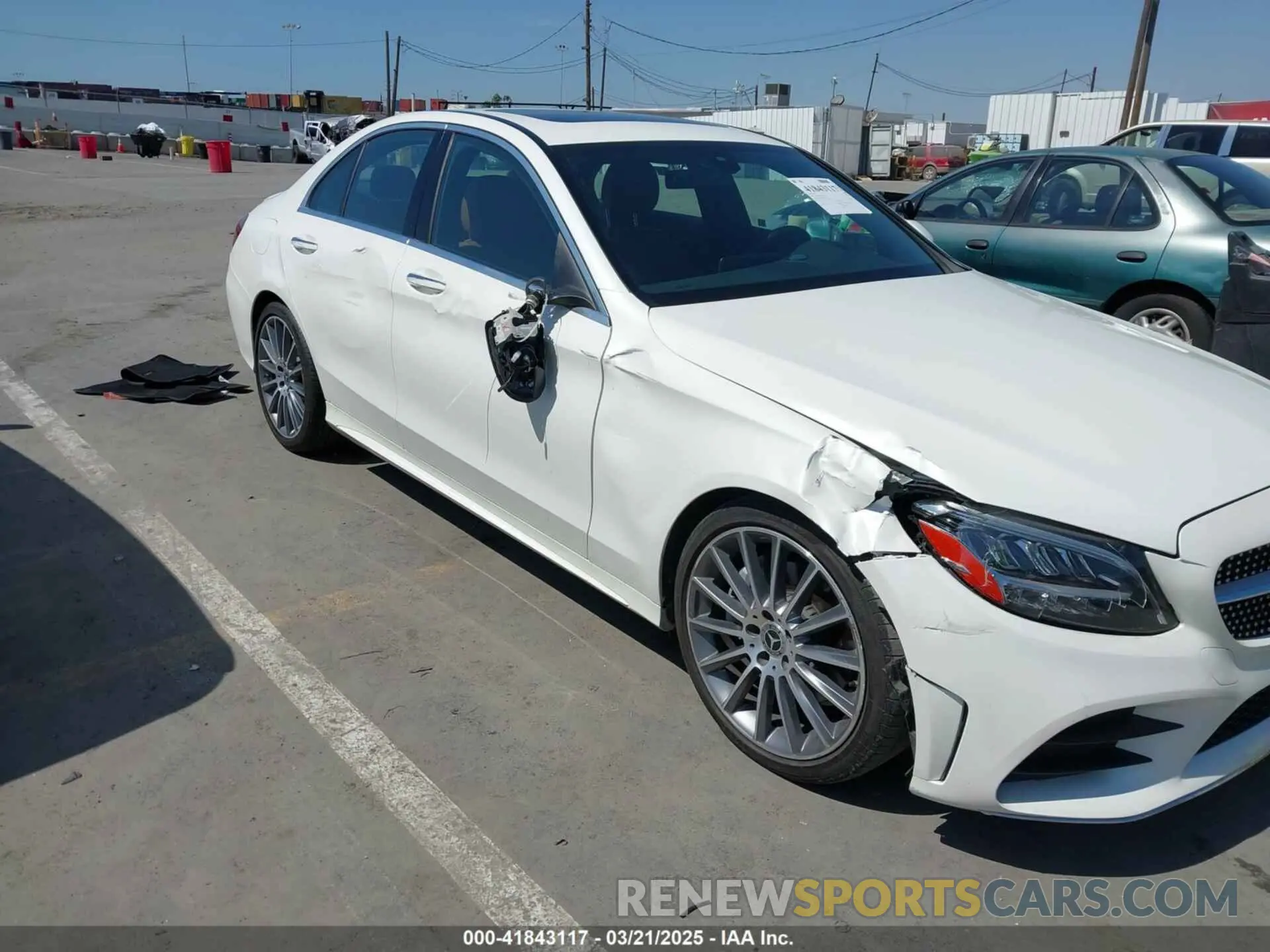 6 fotografías del automóvil dañado W1KWF8DBXMR625290 MERCEDES-BENZ C 300 2021