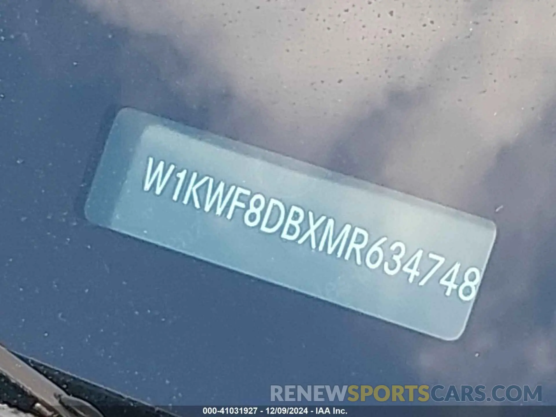 9 fotografías del automóvil dañado W1KWF8DBXMR634748 MERCEDES-BENZ C 300 2021